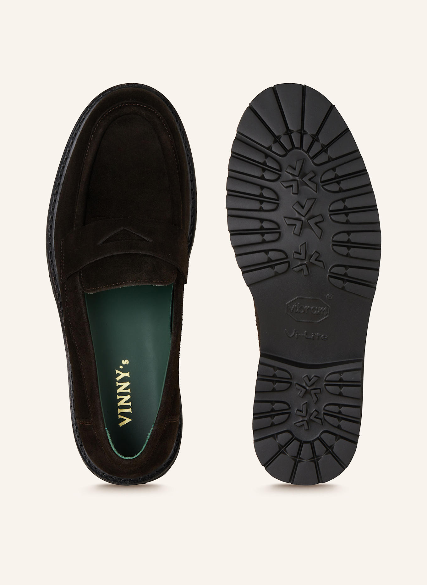 VINNY's Penny loafer RICHEE: DARK BROWN