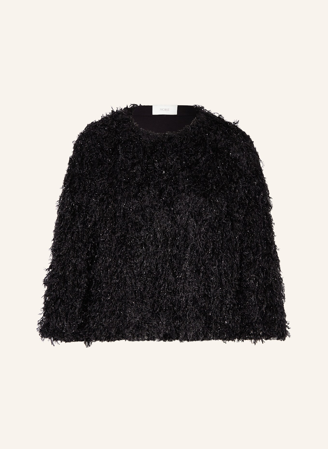 MORE Jacke mit Glitzergarn: SCHWARZ