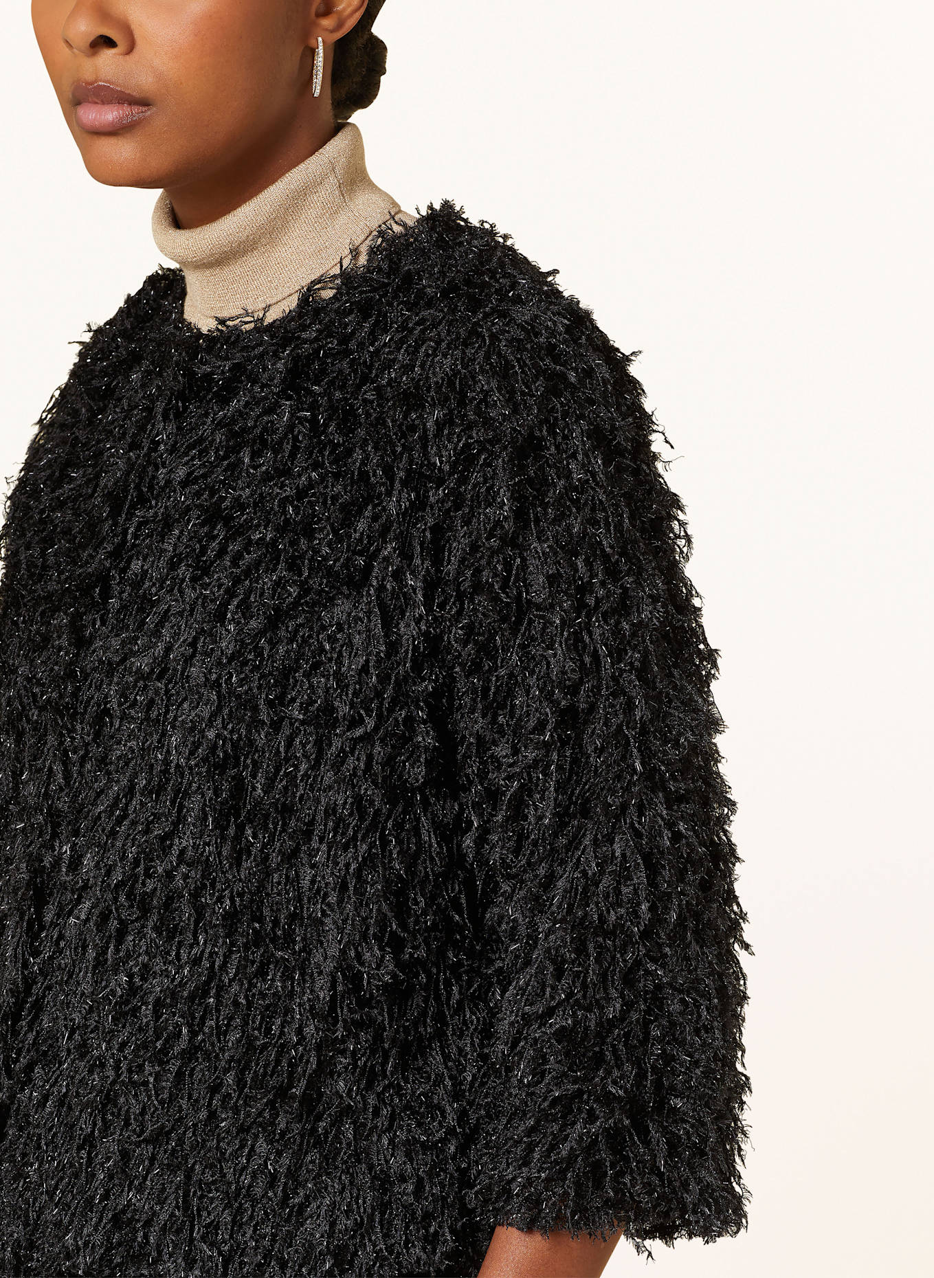 MORE Jacke mit Glitzergarn: SCHWARZ