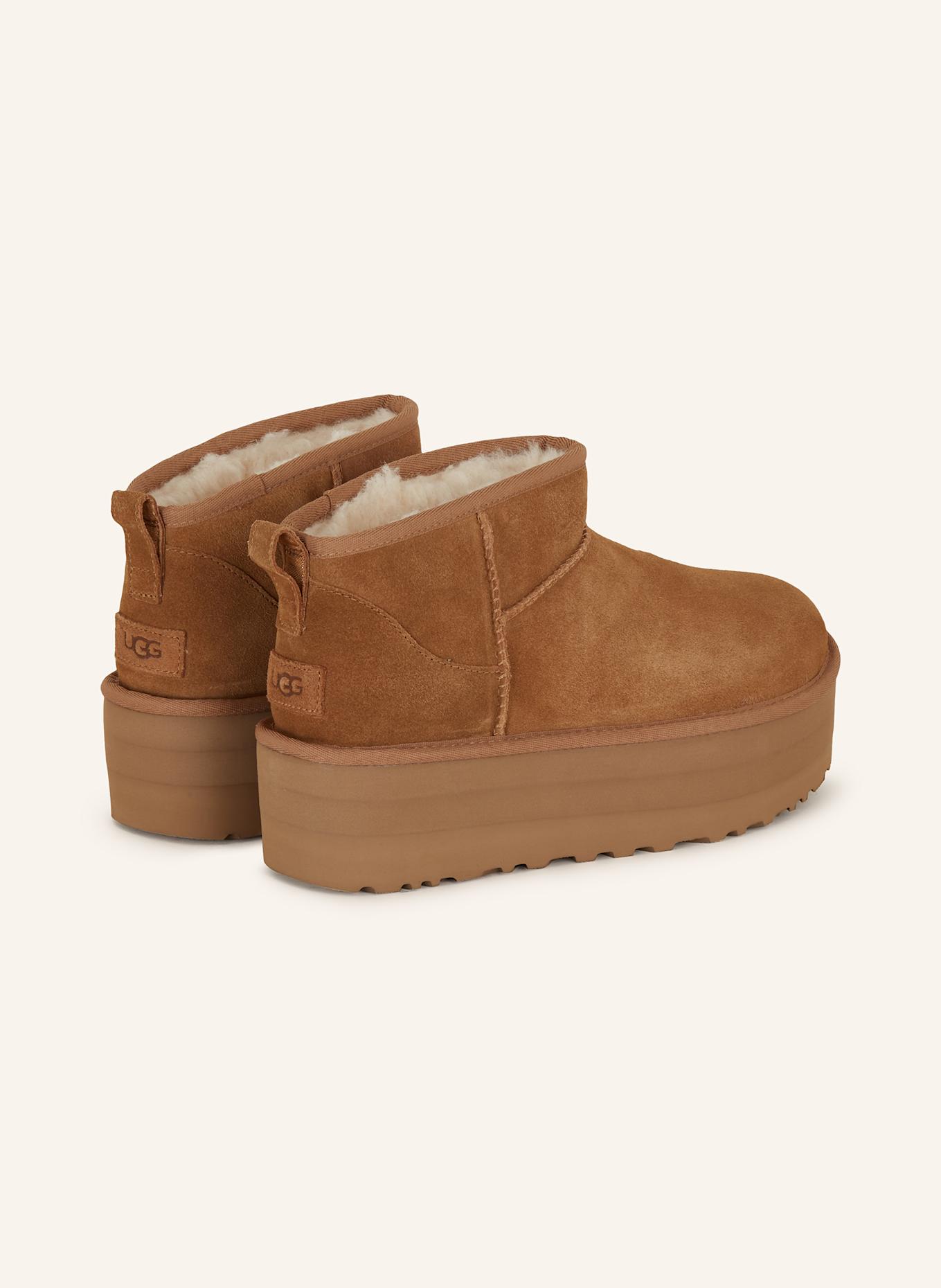 UGG Plateau-Boots CLASSIC ULTRA MINI PLATFORM: COGNAC