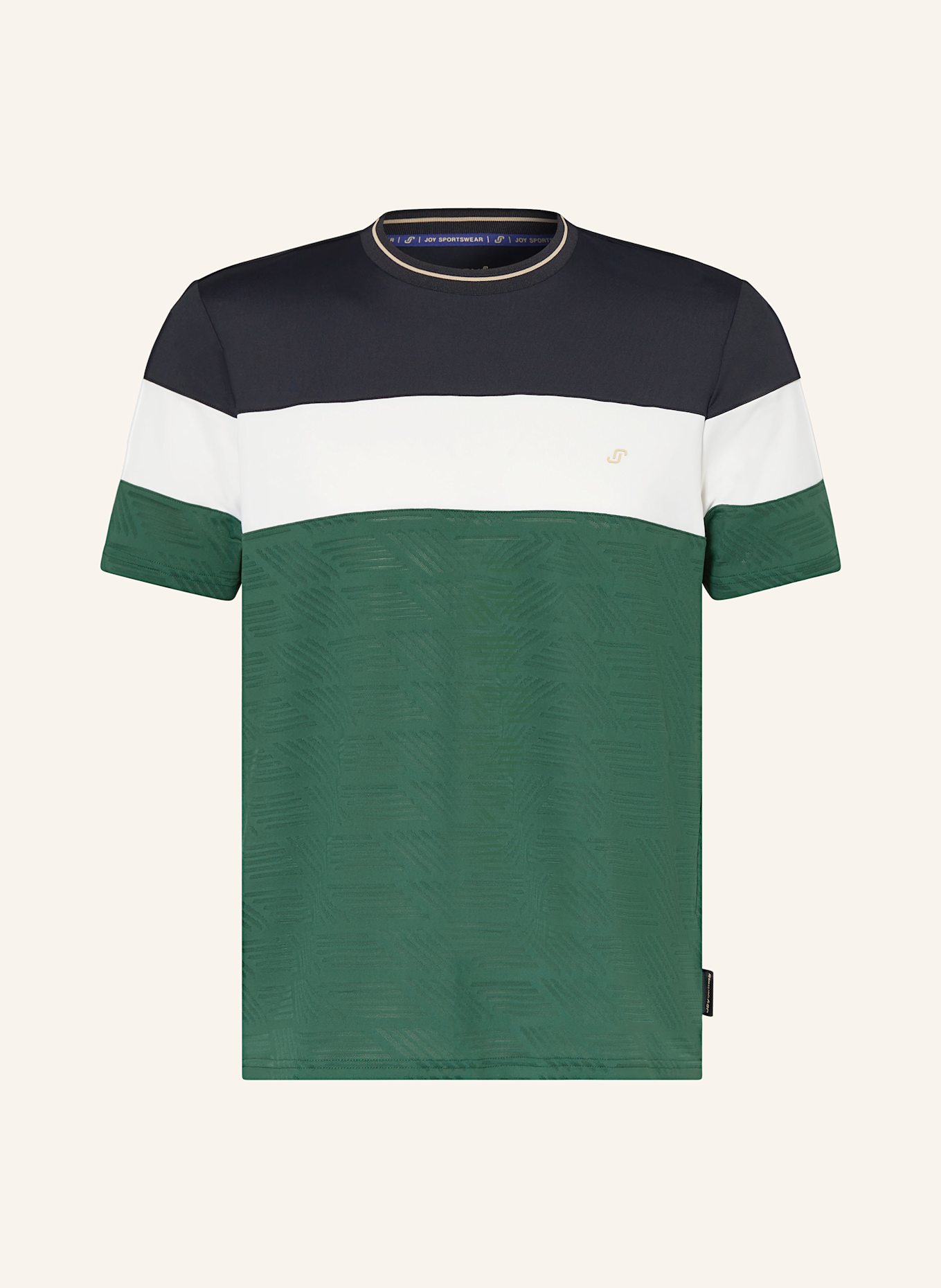 JOY sportswear T-Shirt G-STYLE: GRÜN / ECRU / SCHWARZ