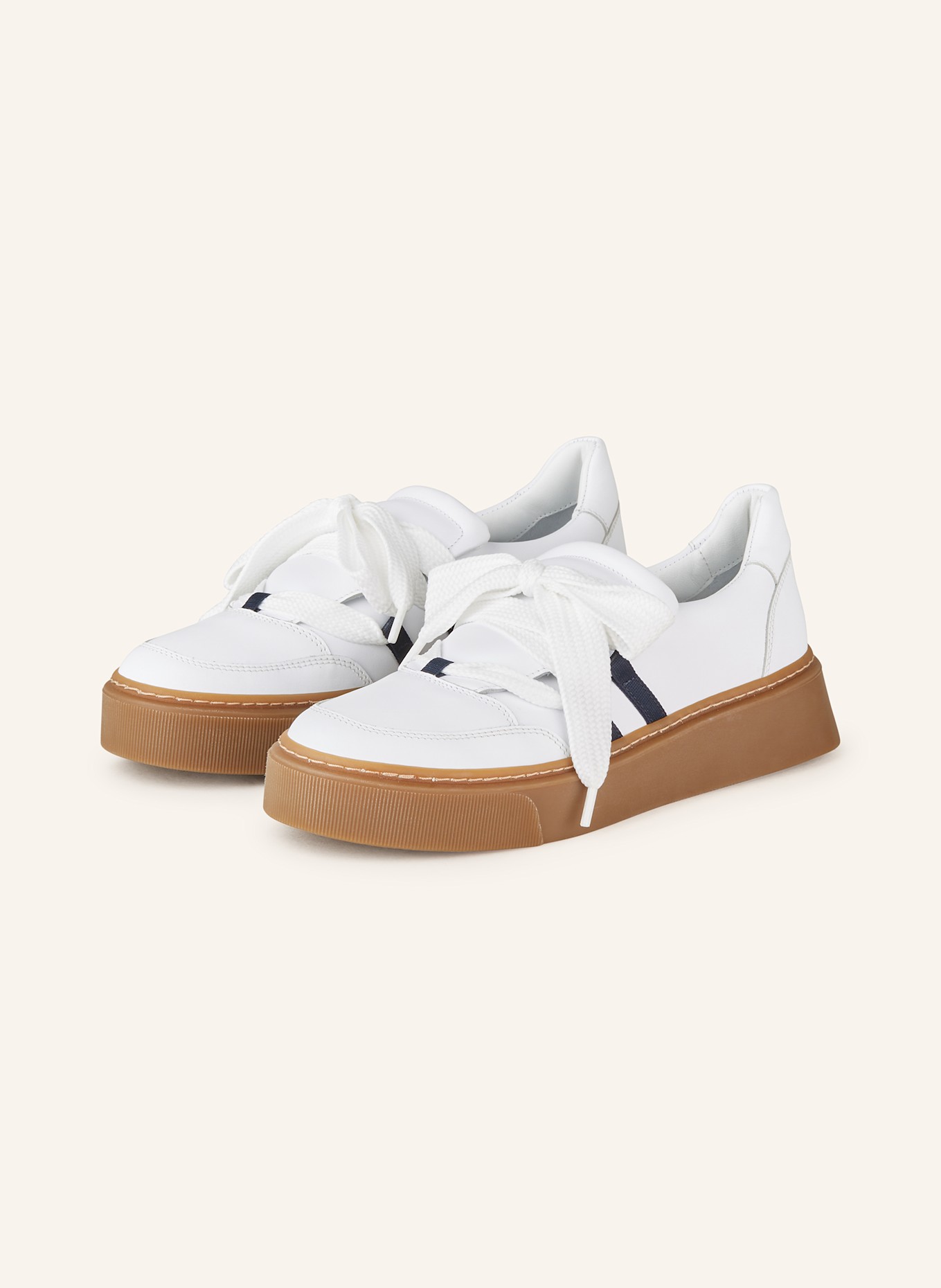 MARC CAIN Sneaker: 100 WHITE
