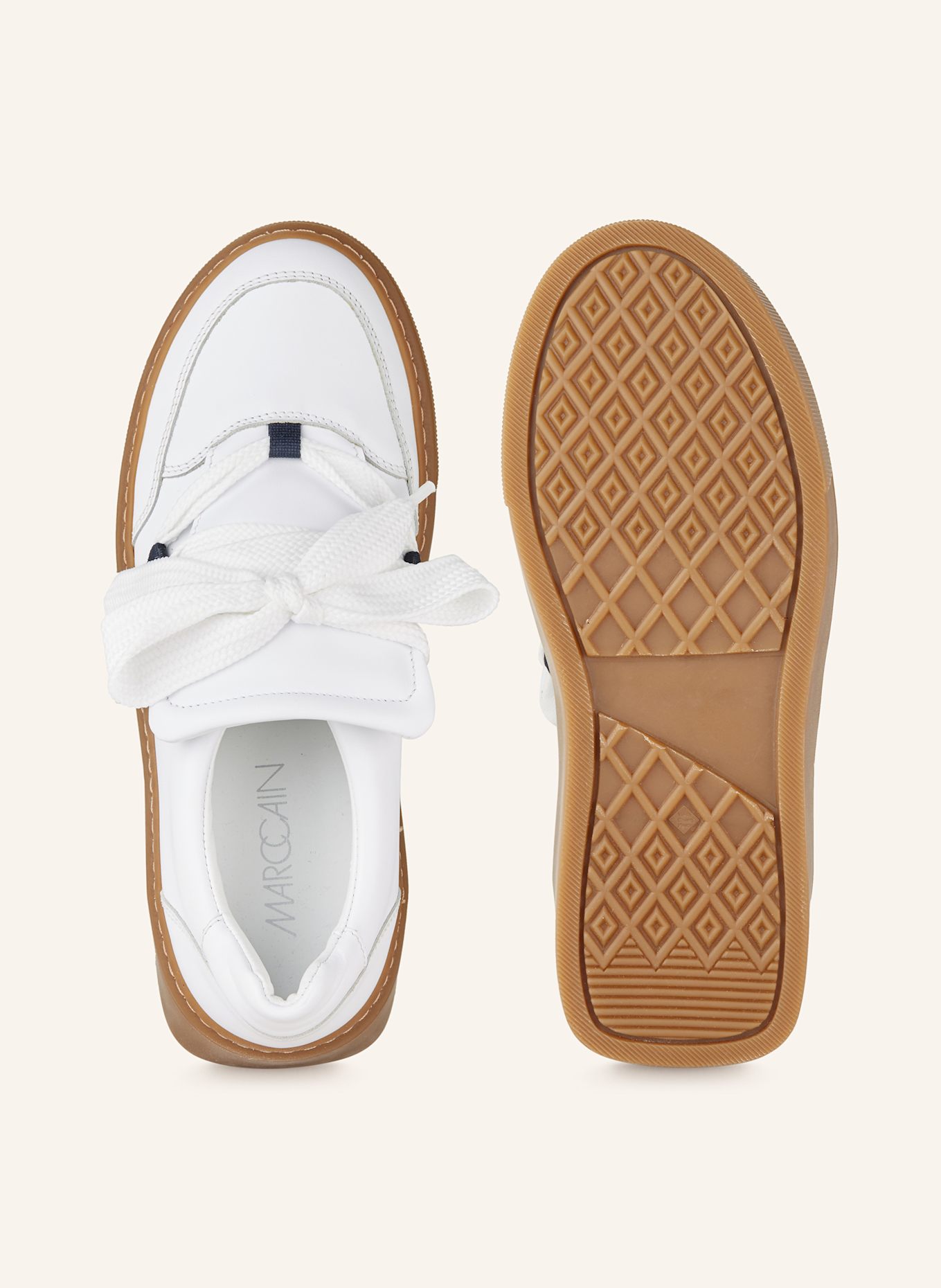 MARC CAIN Sneaker: 100 WHITE