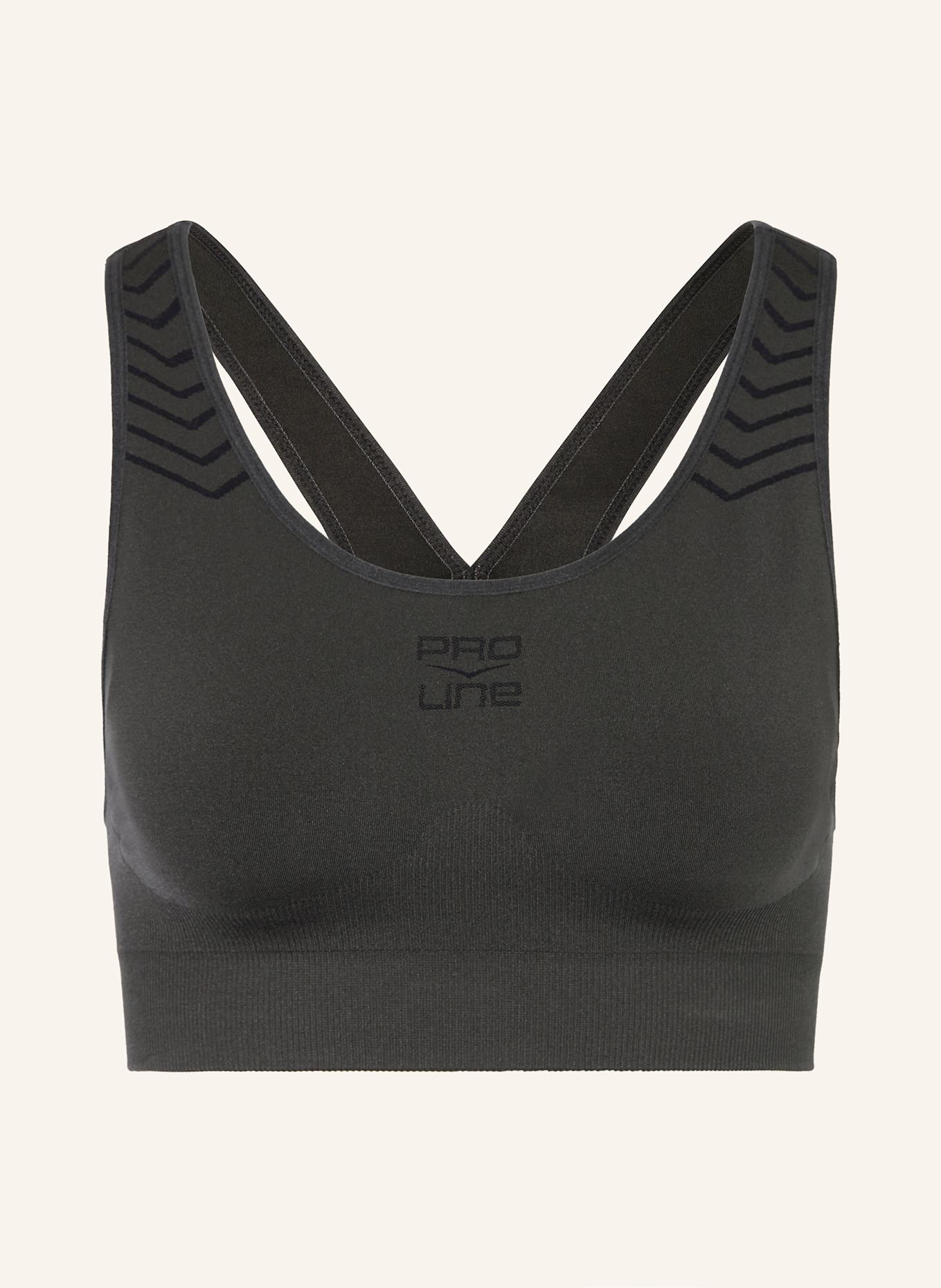 VENICE BEACH MIAMI sports bra: DARK GRAY