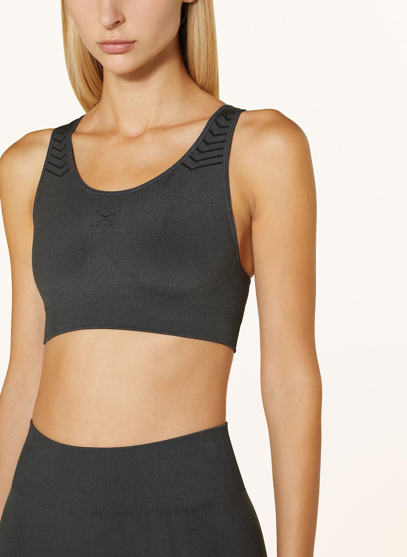VENICE BEACH MIAMI sports bra: DARK GRAY
