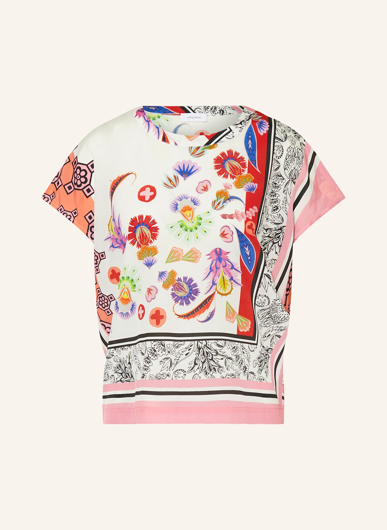 darling harbour Blusenshirt aus Seide: PINK