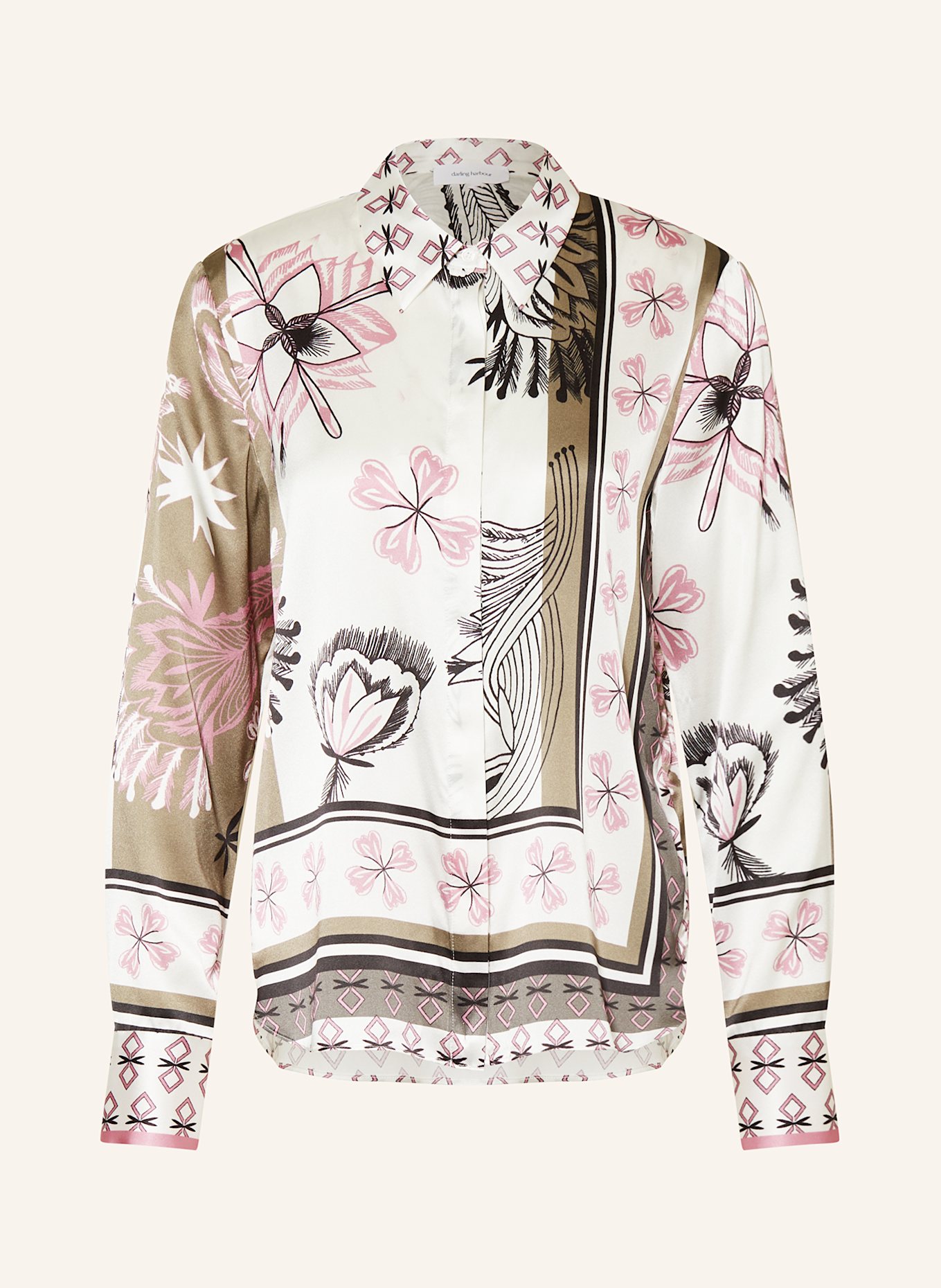 darling harbour Hemdbluse aus Seide: PINK