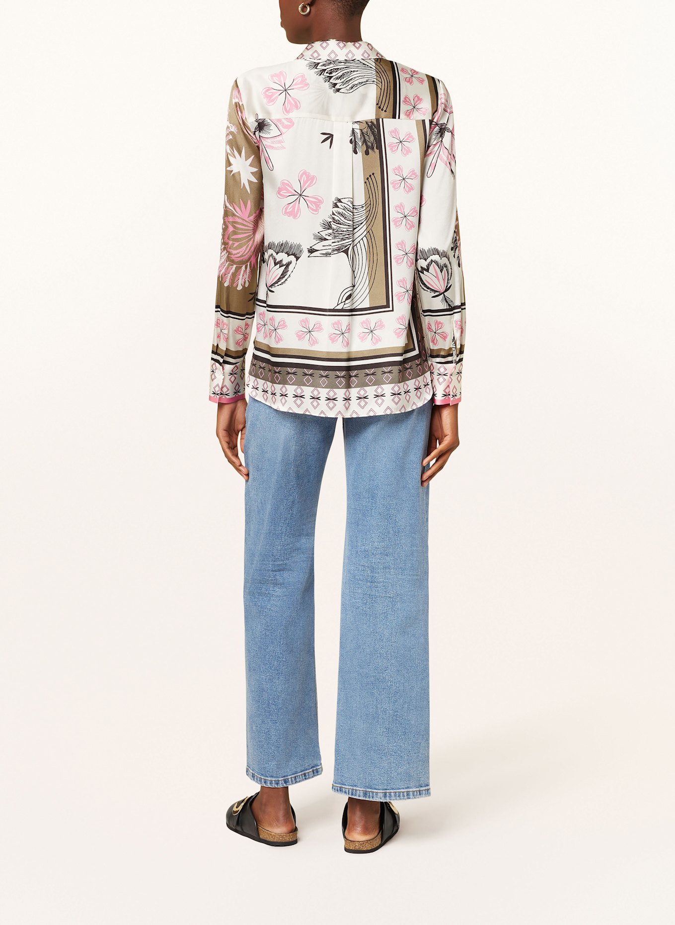 darling harbour Hemdbluse aus Seide: PINK