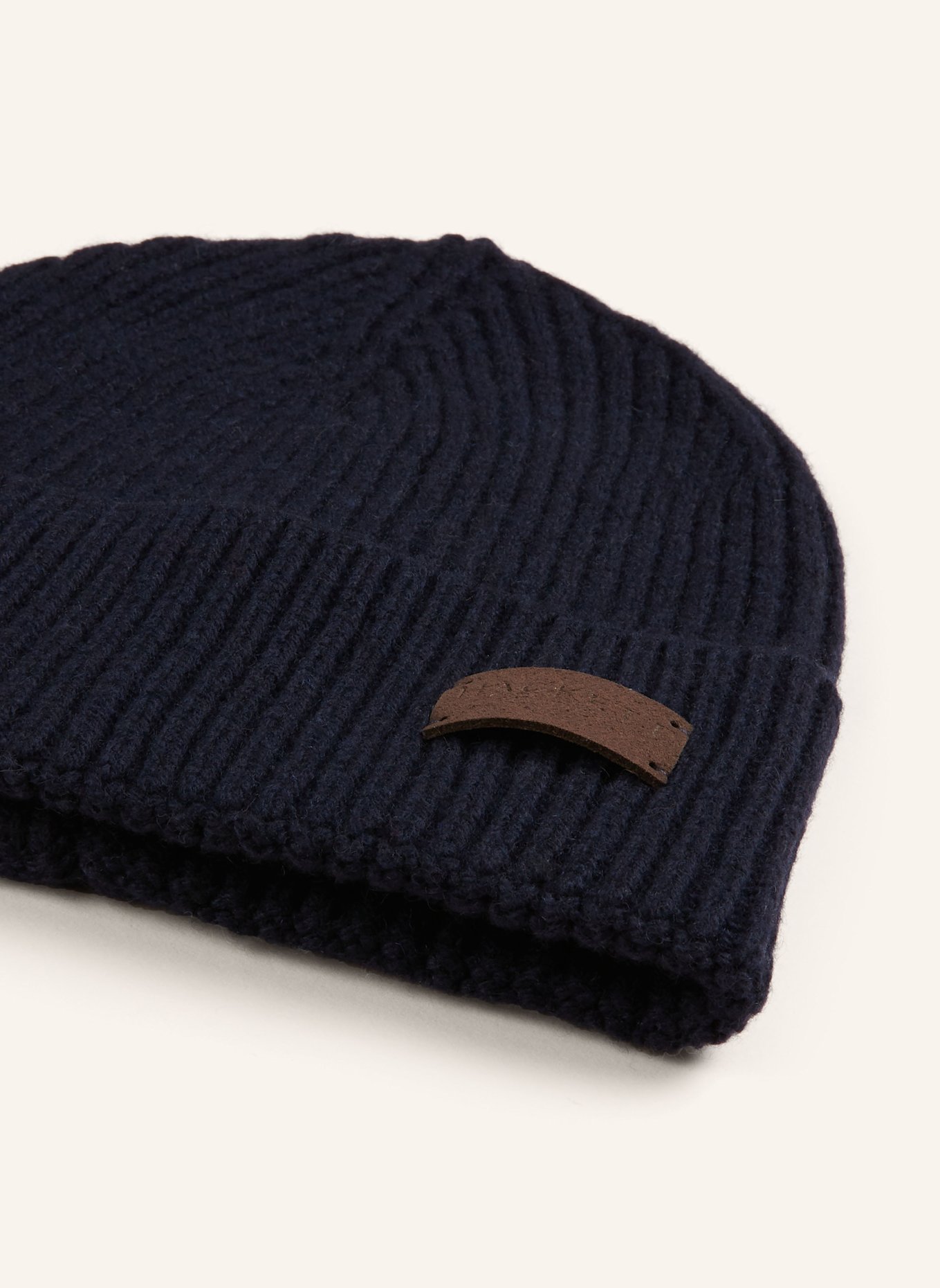 HACKETT LONDON Čepice z kašmíru: TMAVĚ MODRÁ