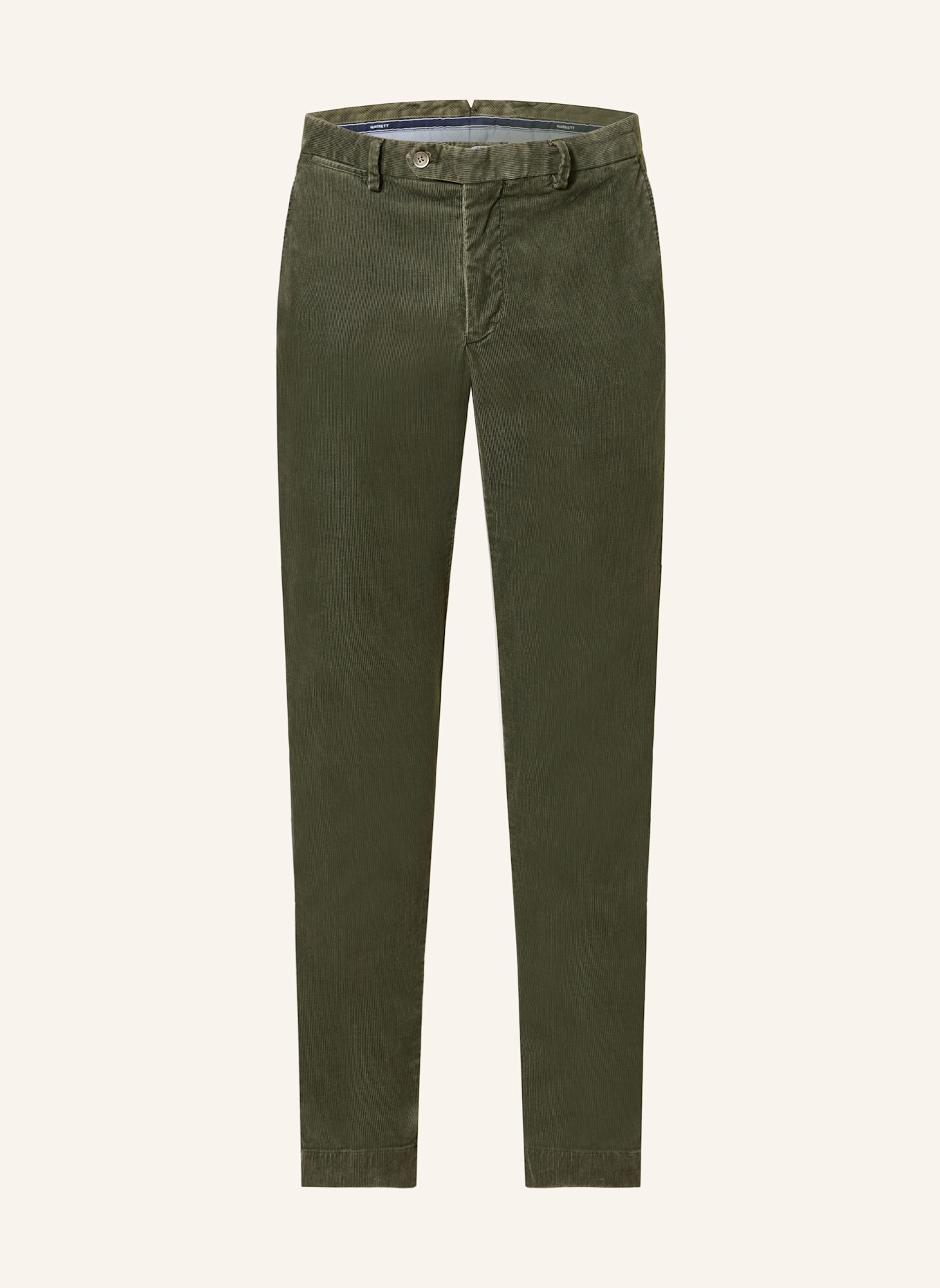 HACKETT LONDON Corduroy trousers extra slim fit, Color: DARK GREEN (Image 1)