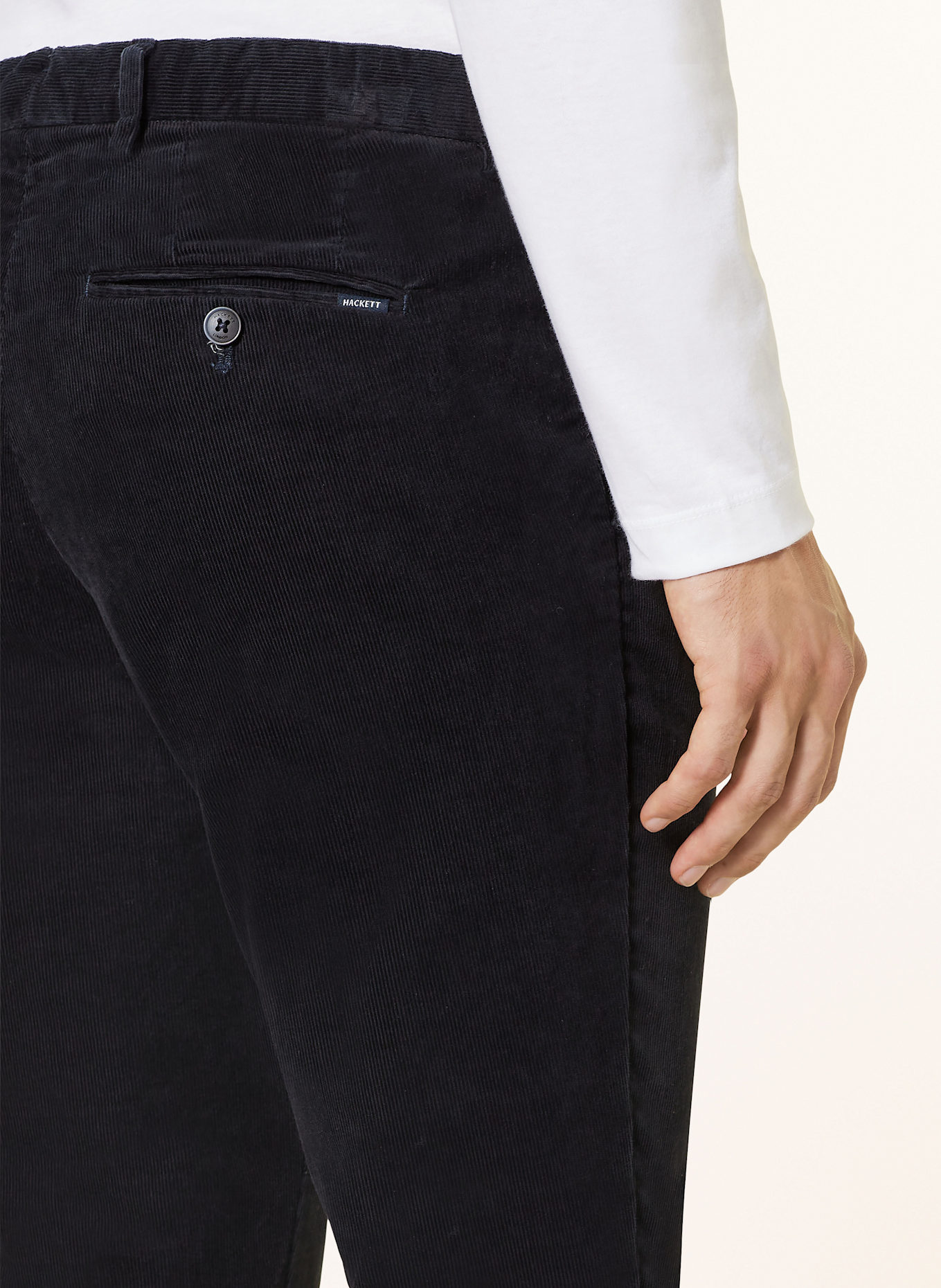 HACKETT LONDON Corduroy trousers extra slim fit, Color: DARK BLUE (Image 6)