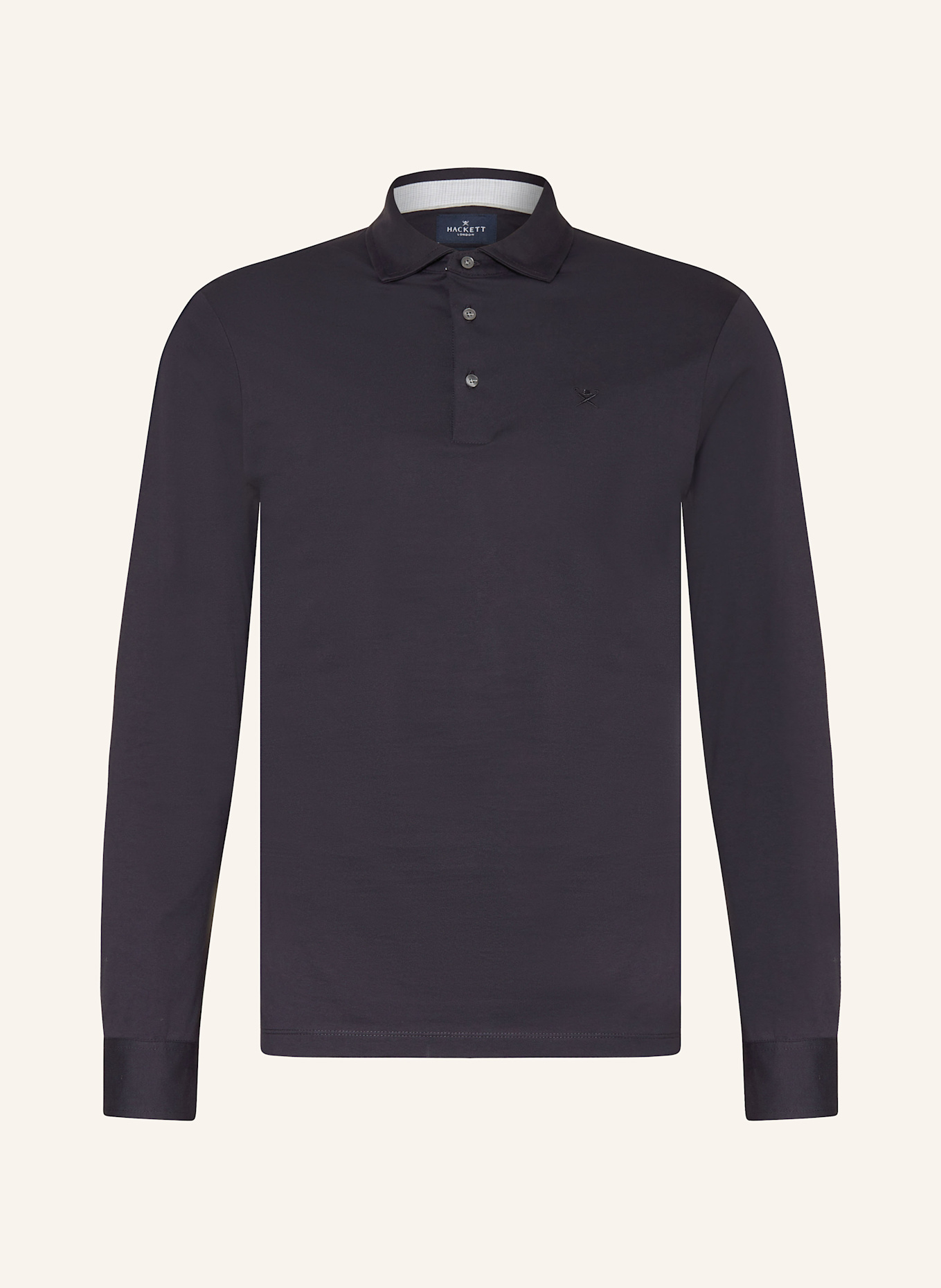 HACKETT LONDON Jersey polo shirt slim fit: DARK BLUE
