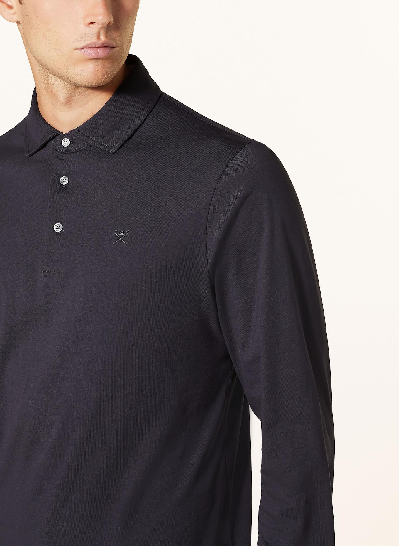 HACKETT LONDON Jersey polo shirt slim fit: DARK BLUE