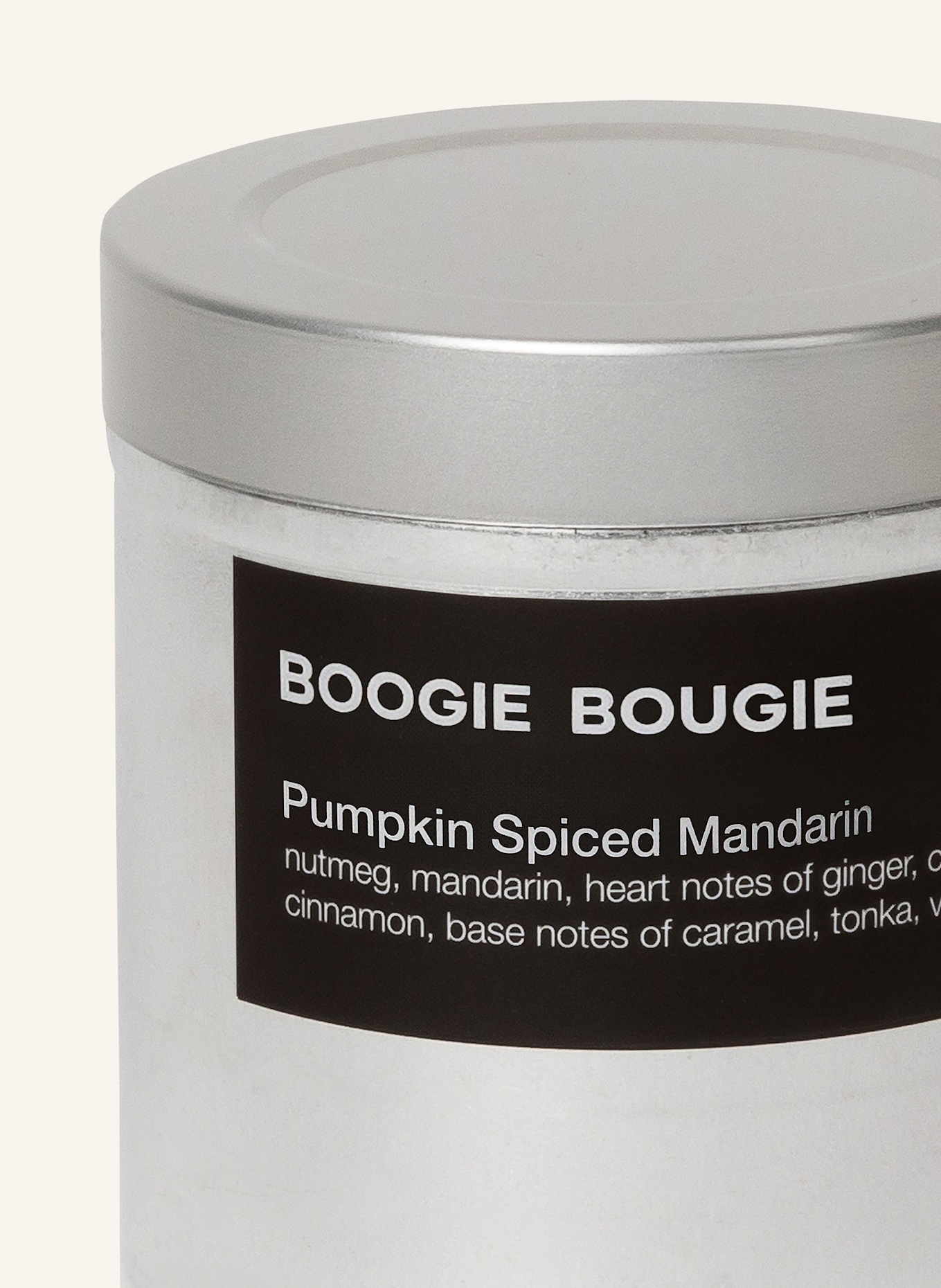 BOOGIE BOUGIE Geurkaars PUMPKIN SPICED MANDARIN: DONKERORANJE