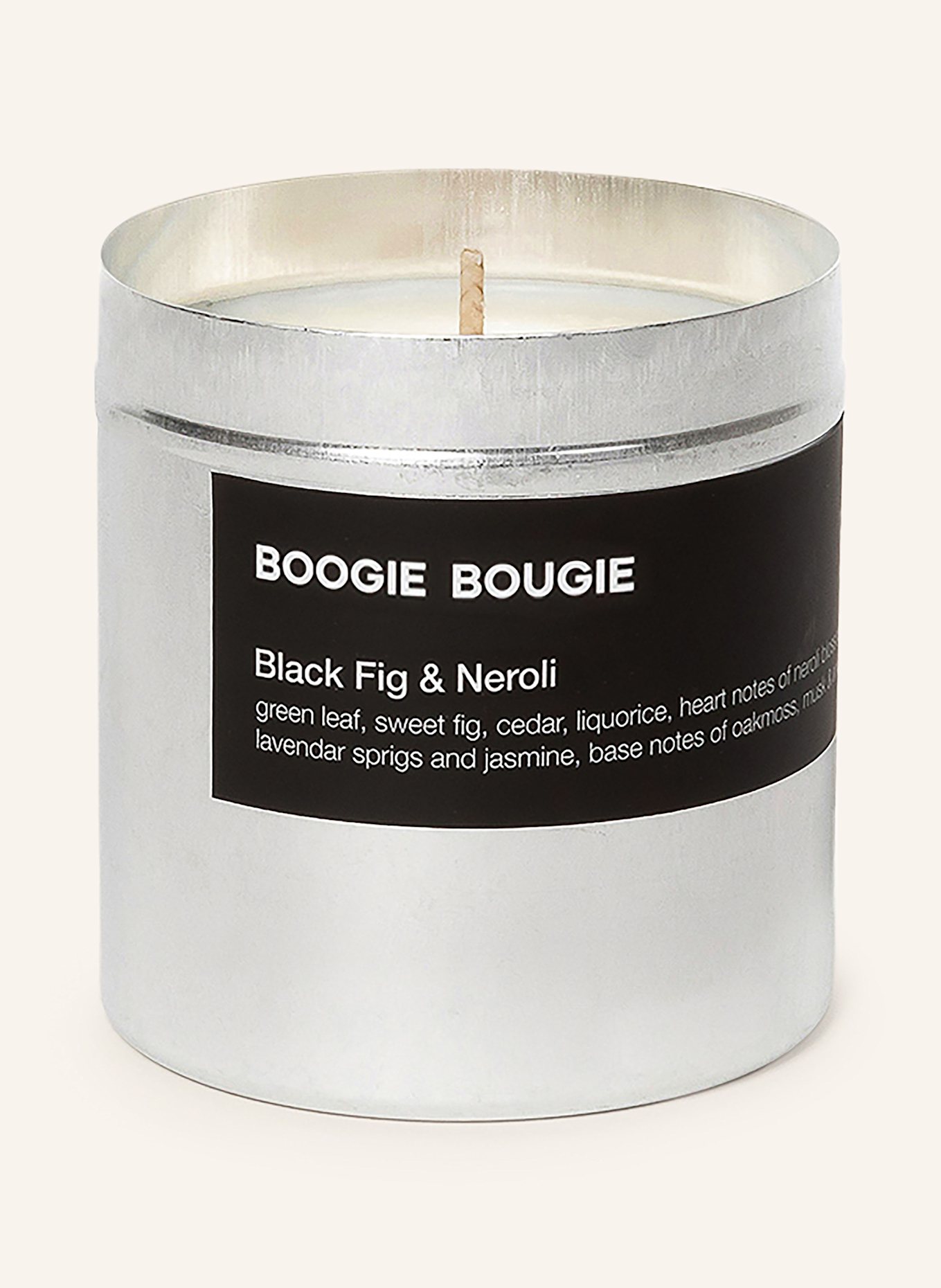 BOOGIE BOUGIE Scented candle BLACK FIG & NEROLI, Color: SILVER/ ORANGE (Image 1)