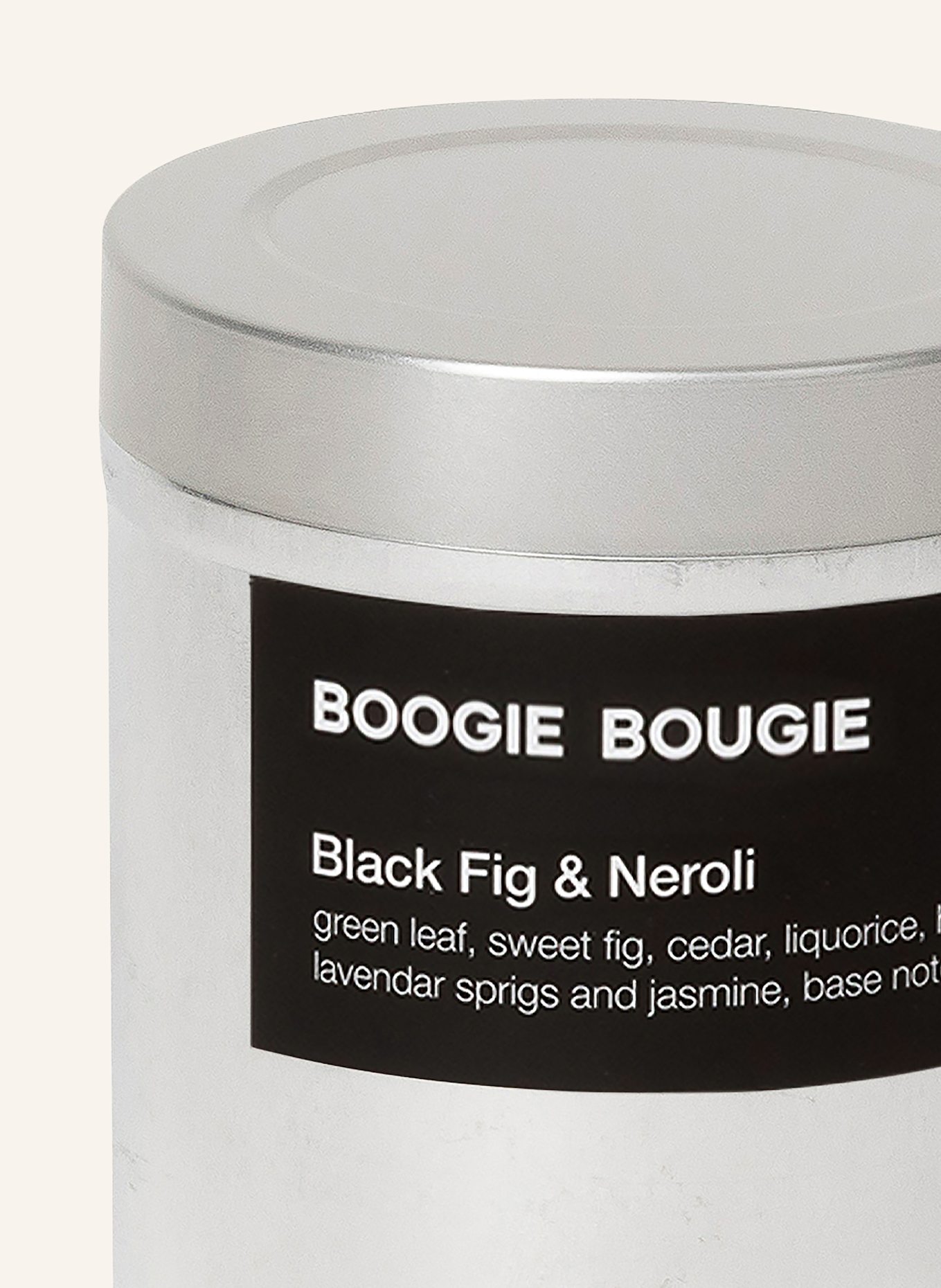 BOOGIE BOUGIE Scented candle BLACK FIG & NEROLI, Color: SILVER/ ORANGE (Image 2)