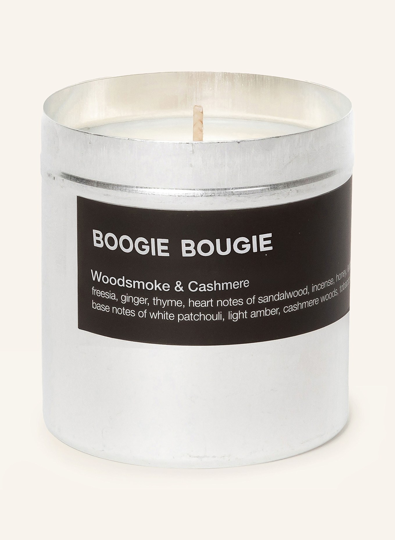 BOOGIE BOUGIE Scented candle WOODSMOKE & CASHMERE: LIGHT BROWN