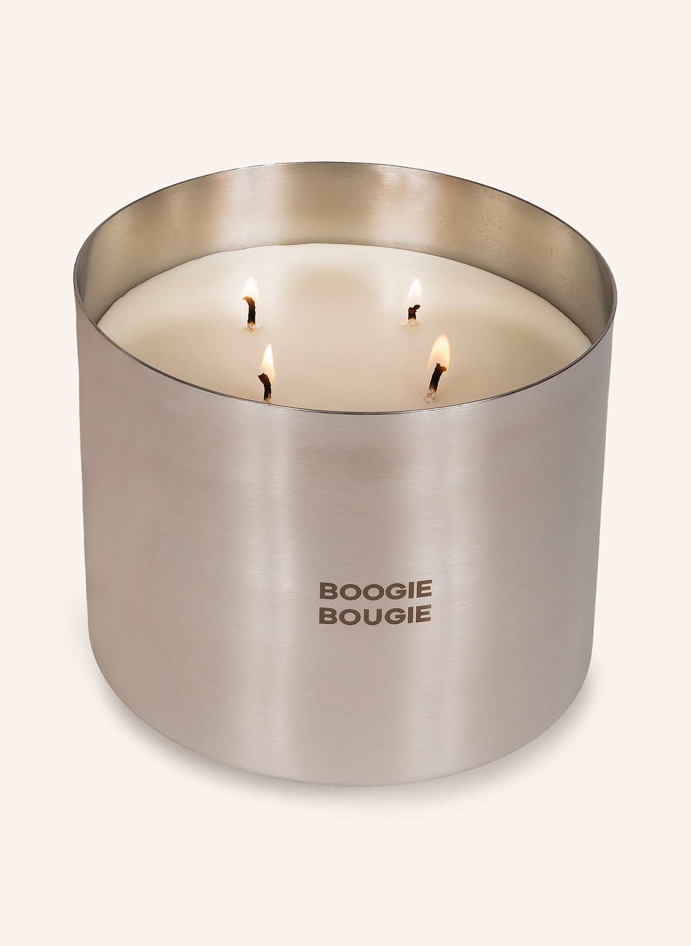 BOOGIE BOUGIE Świeca zapachowa TAMED BASIL & THUNDER: SREBRNY