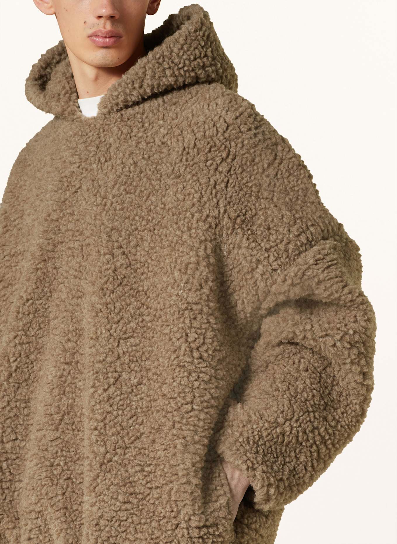 Camel teddy hoodie 2025