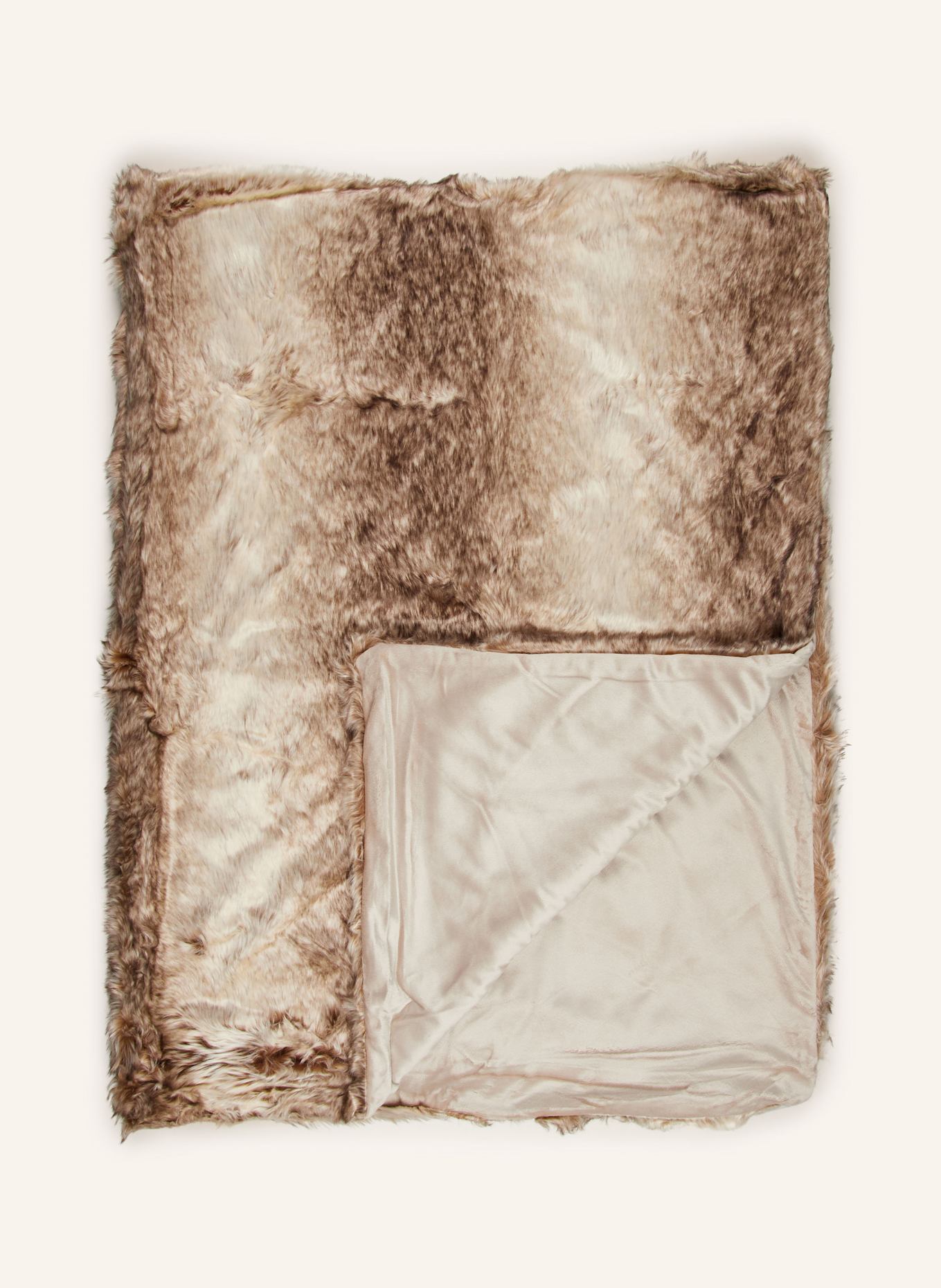 Star Home Faux fur throw, Color: LIGHT BROWN (Image 1)