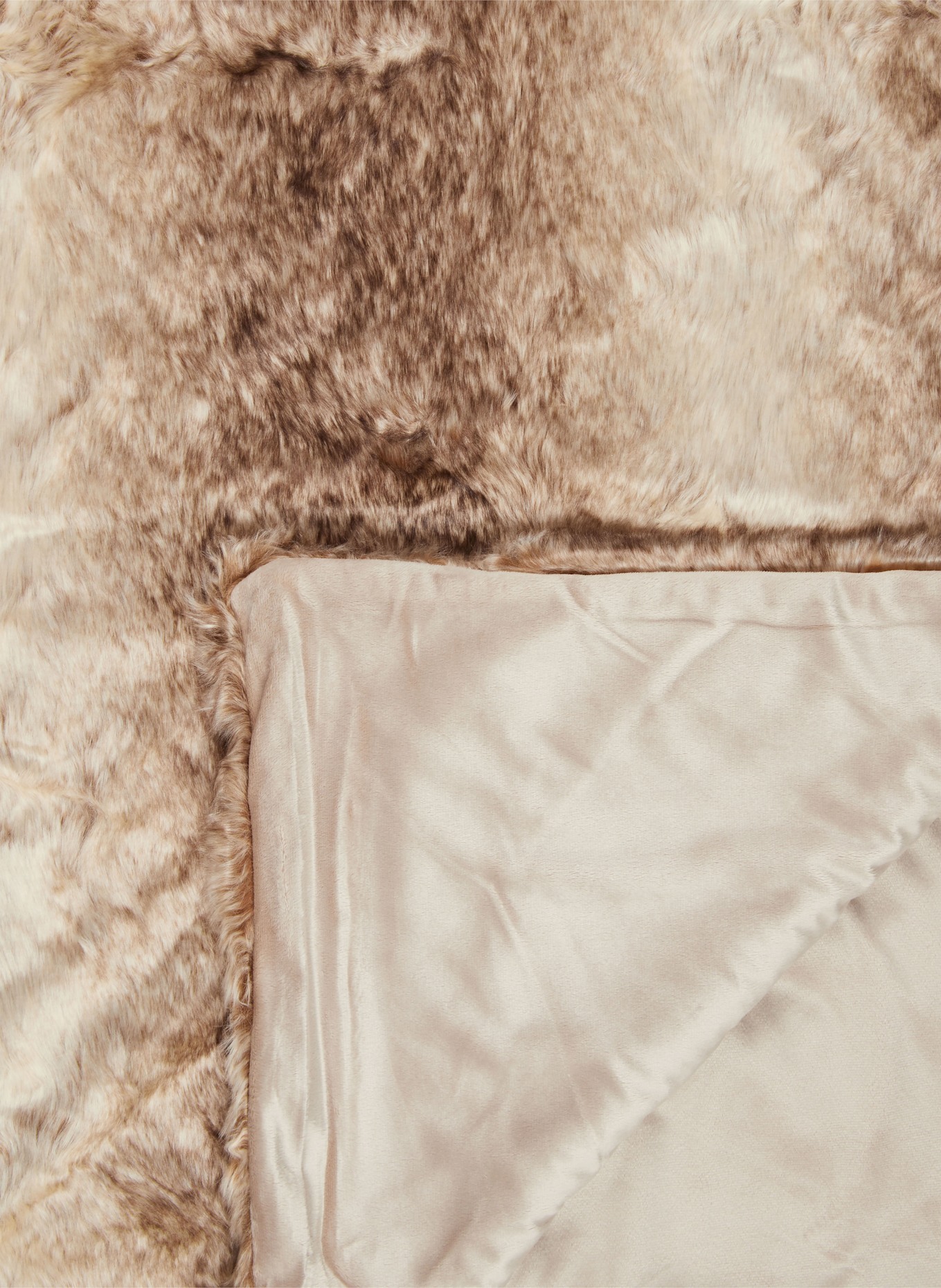 Star Home Faux fur throw, Color: LIGHT BROWN (Image 3)