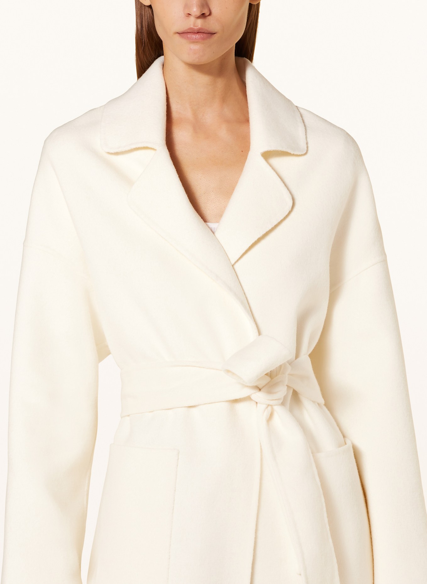 MRS & HUGS Wollmantel: ECRU