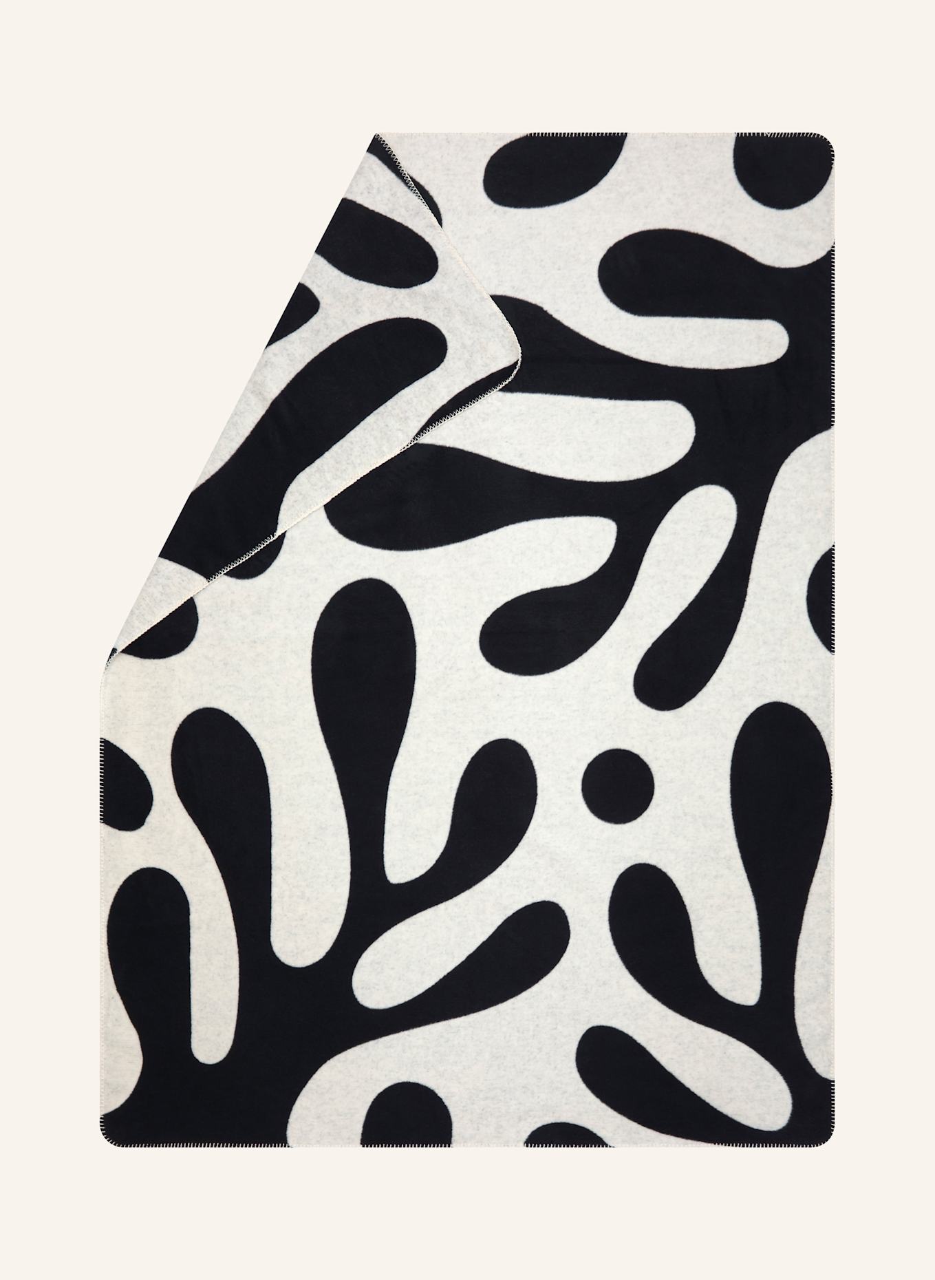 David Fussenegger Plaid SAVONA: BLANC / NOIR