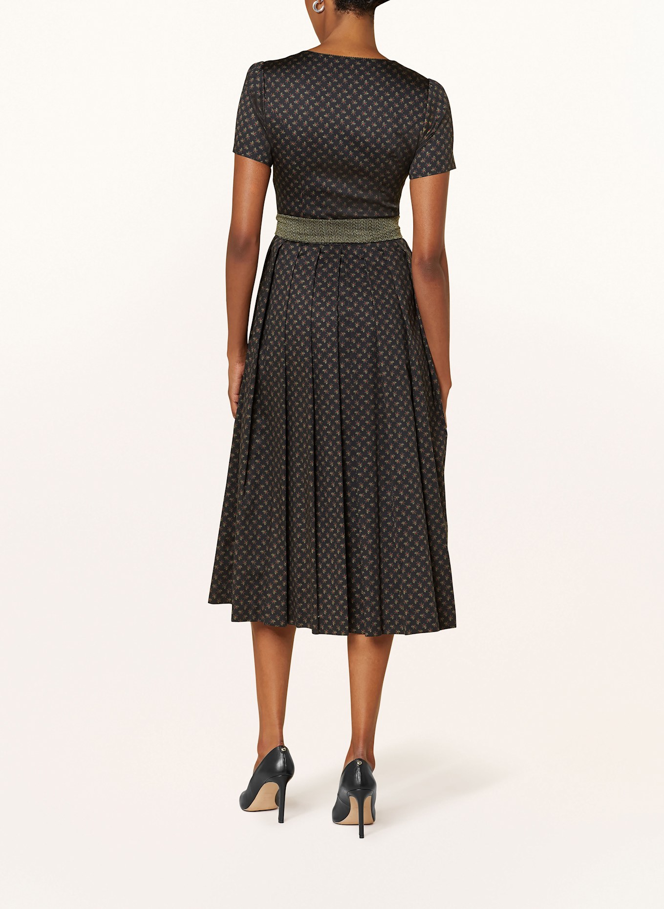 anno domini Dirndl LOTTA: NOIR/ VERT/ FUCHSIA