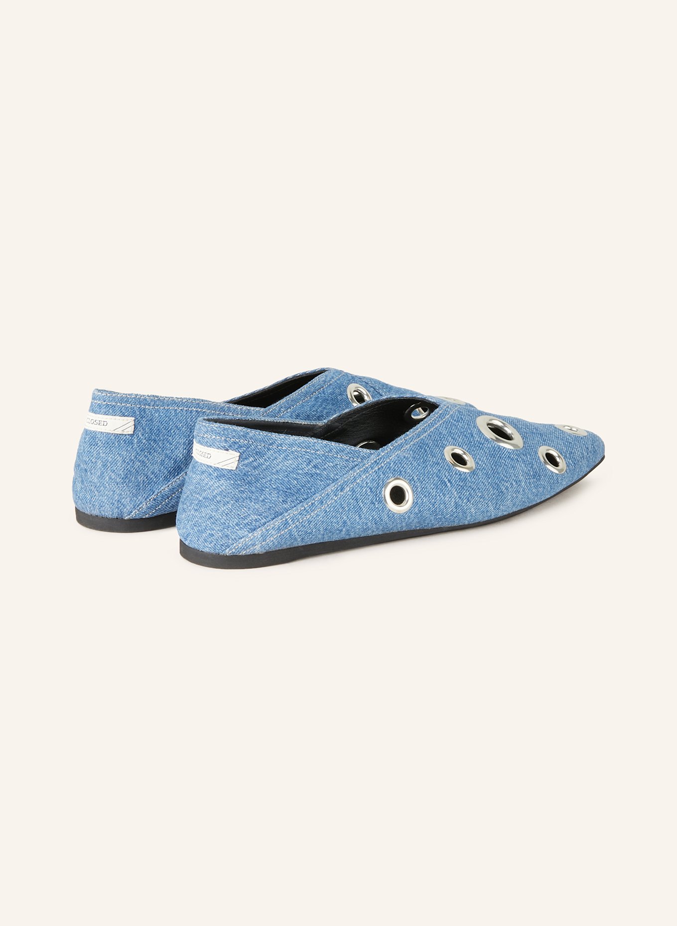 CLOSED Ballerinas in Jeansoptik: BLAU