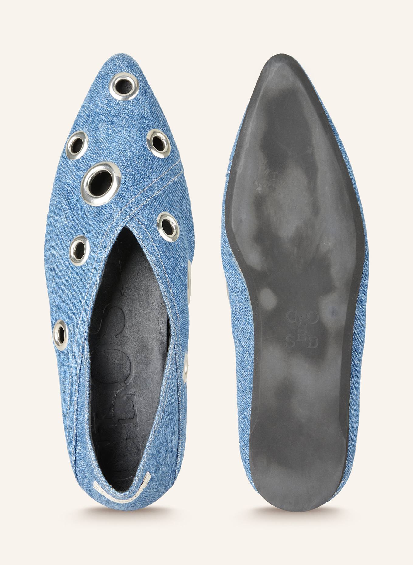 CLOSED Ballerinas in Jeansoptik: BLAU