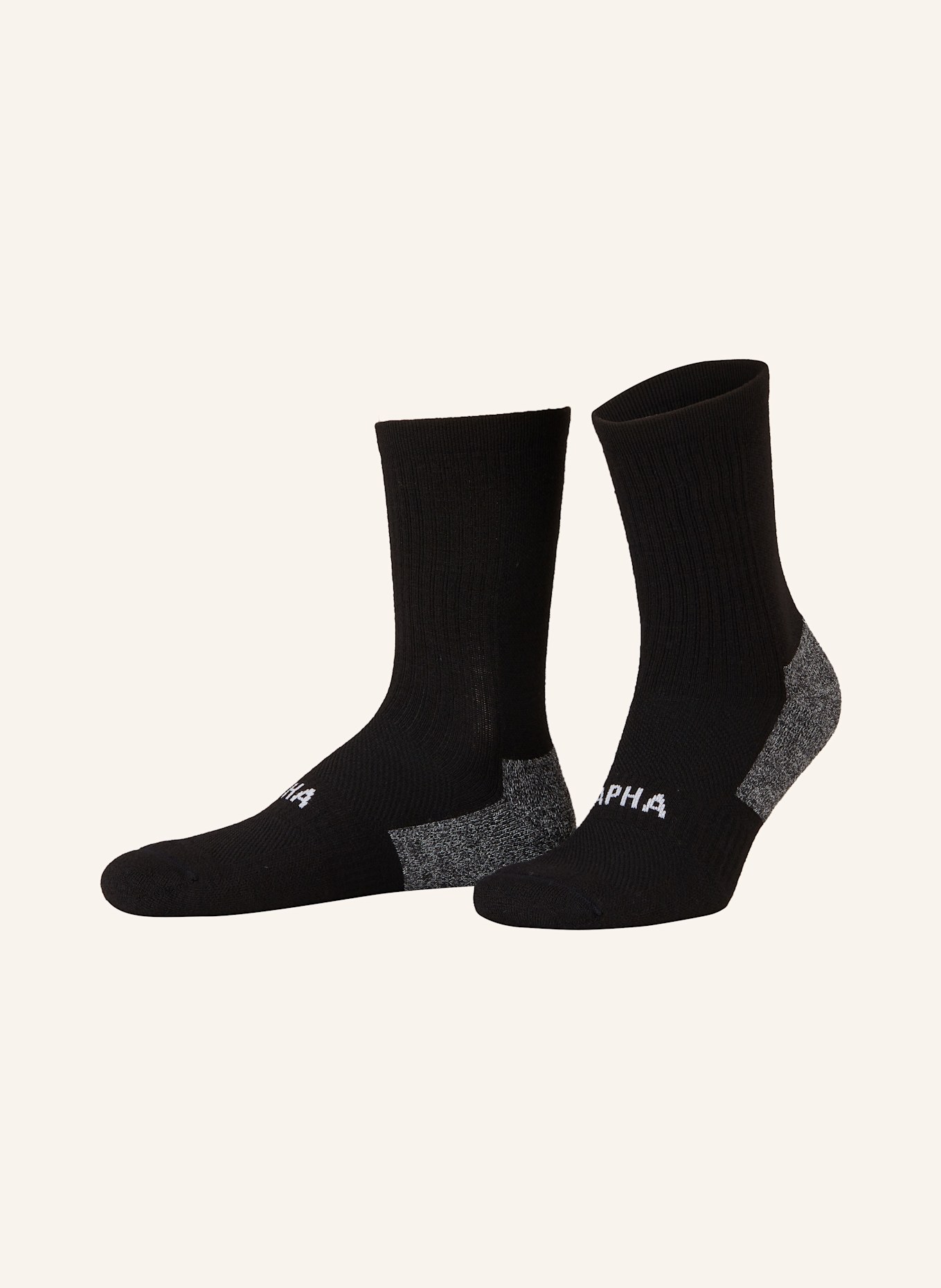 Rapha Cycling socks PRO TEAM WINTER with merino wool in blw black white
