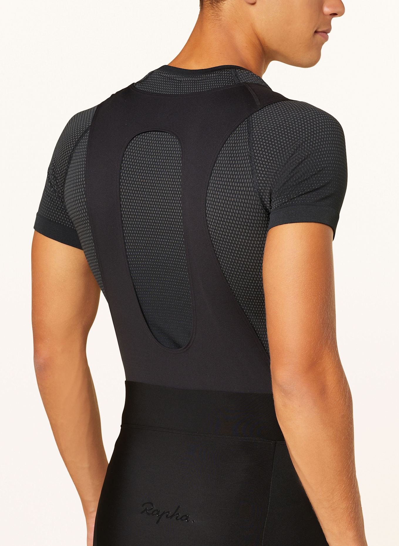 Rapha Thermo-Radhose CORE WINTER mit Trägern und gepolstertem Einsatz: SCHWARZ