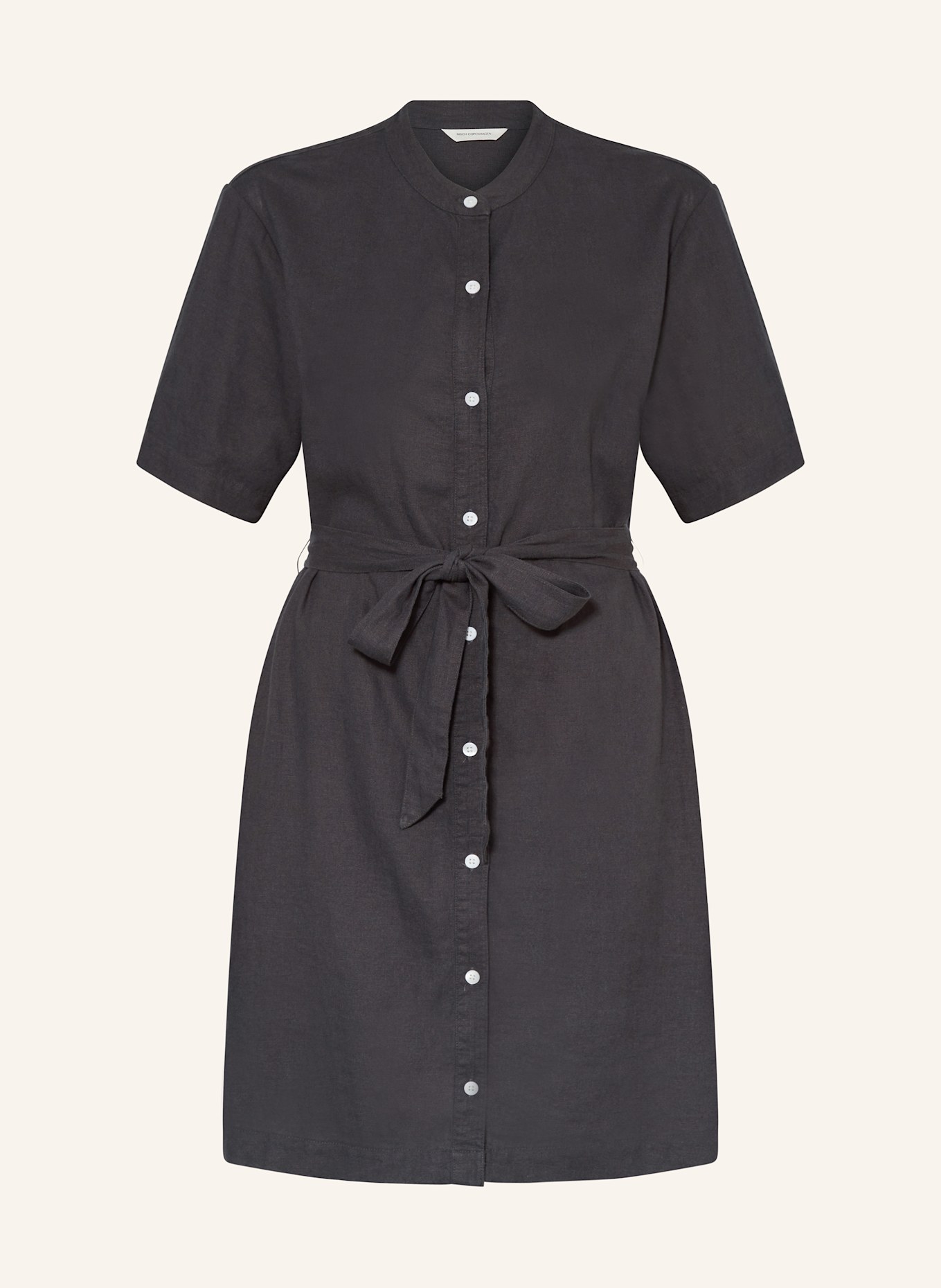 MSCH COPENHAGEN Kleid MSCHPENNIE GINIA mit Leinen: DUNKELGRAU
