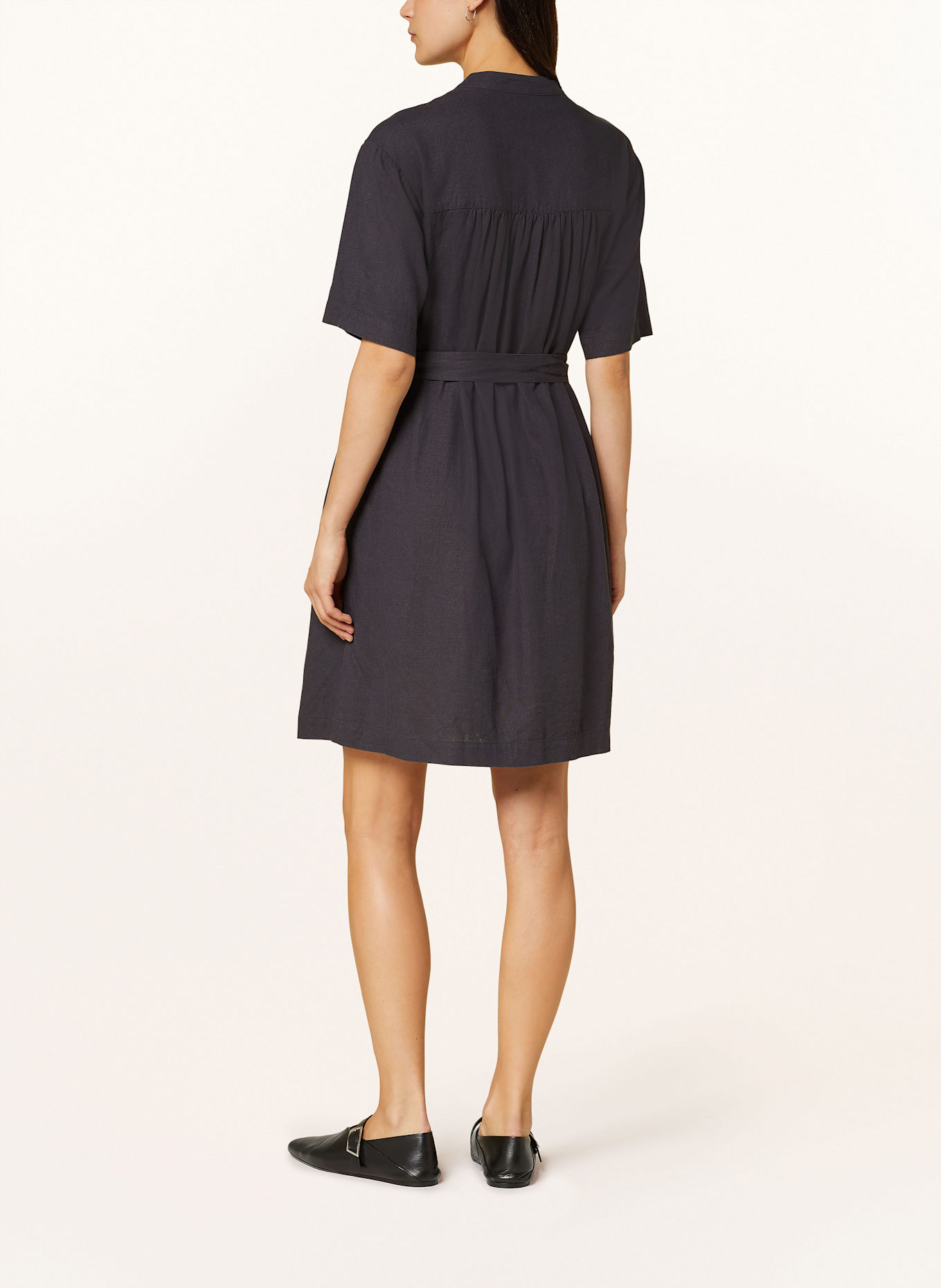 MSCH COPENHAGEN Kleid MSCHPENNIE GINIA mit Leinen: DUNKELGRAU