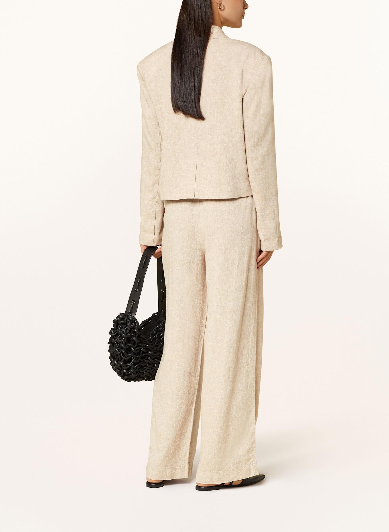 MSCH COPENHAGEN Hose MSCHPENNIE GINIA mit Leinen: CREME