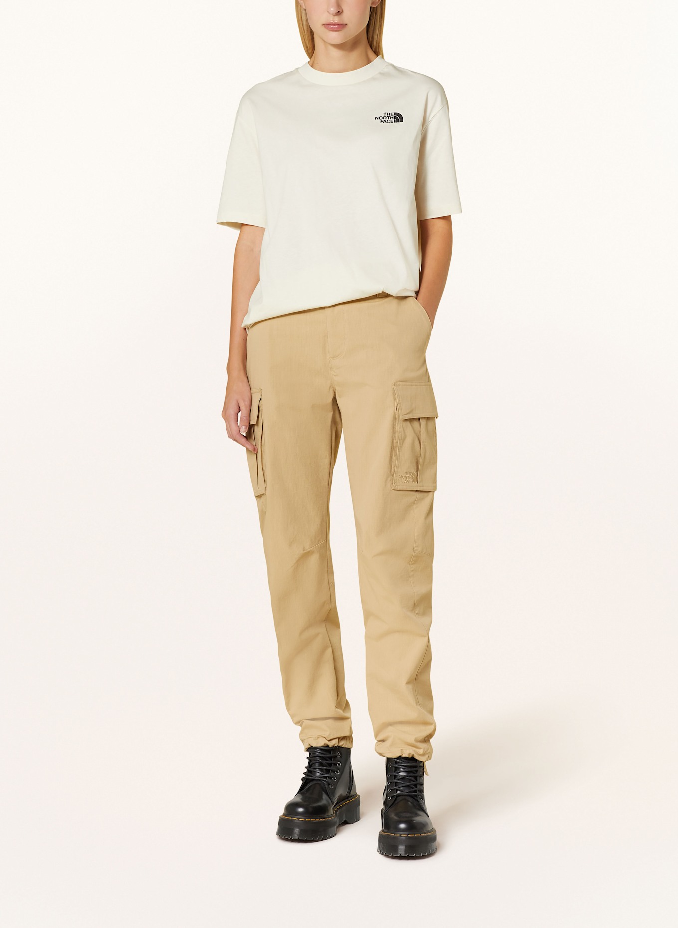 THE NORTH FACE Koszulka oversize ESSENTIAL: ECRU