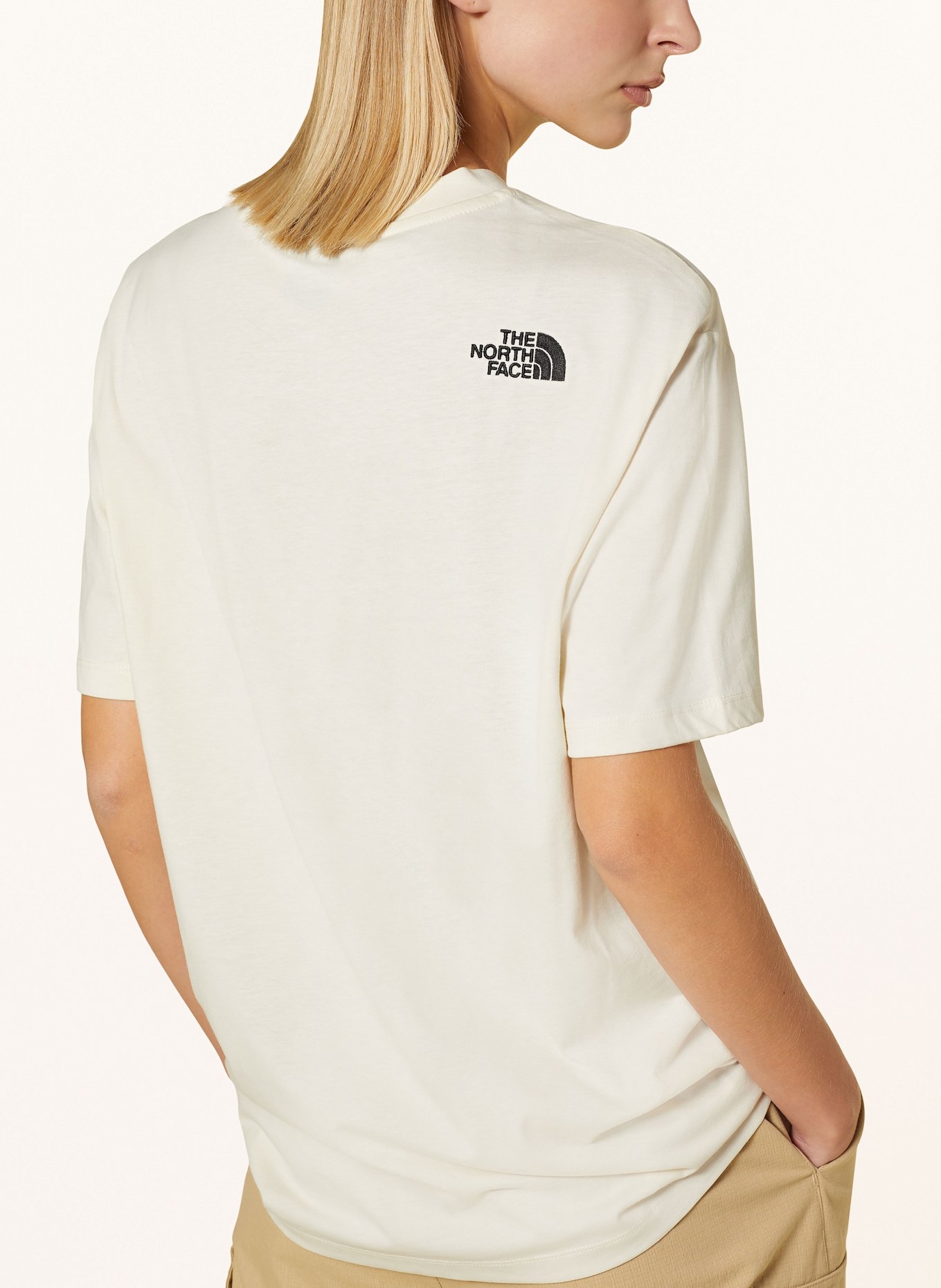 THE NORTH FACE Koszulka oversize ESSENTIAL: ECRU