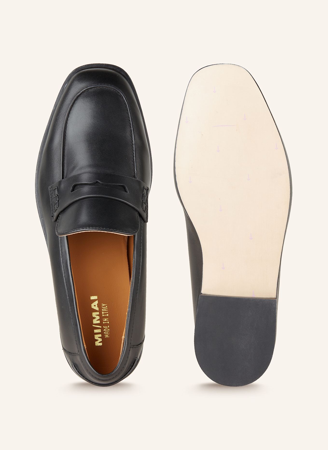 MI/MAI Penny loafer LUCIANO in black