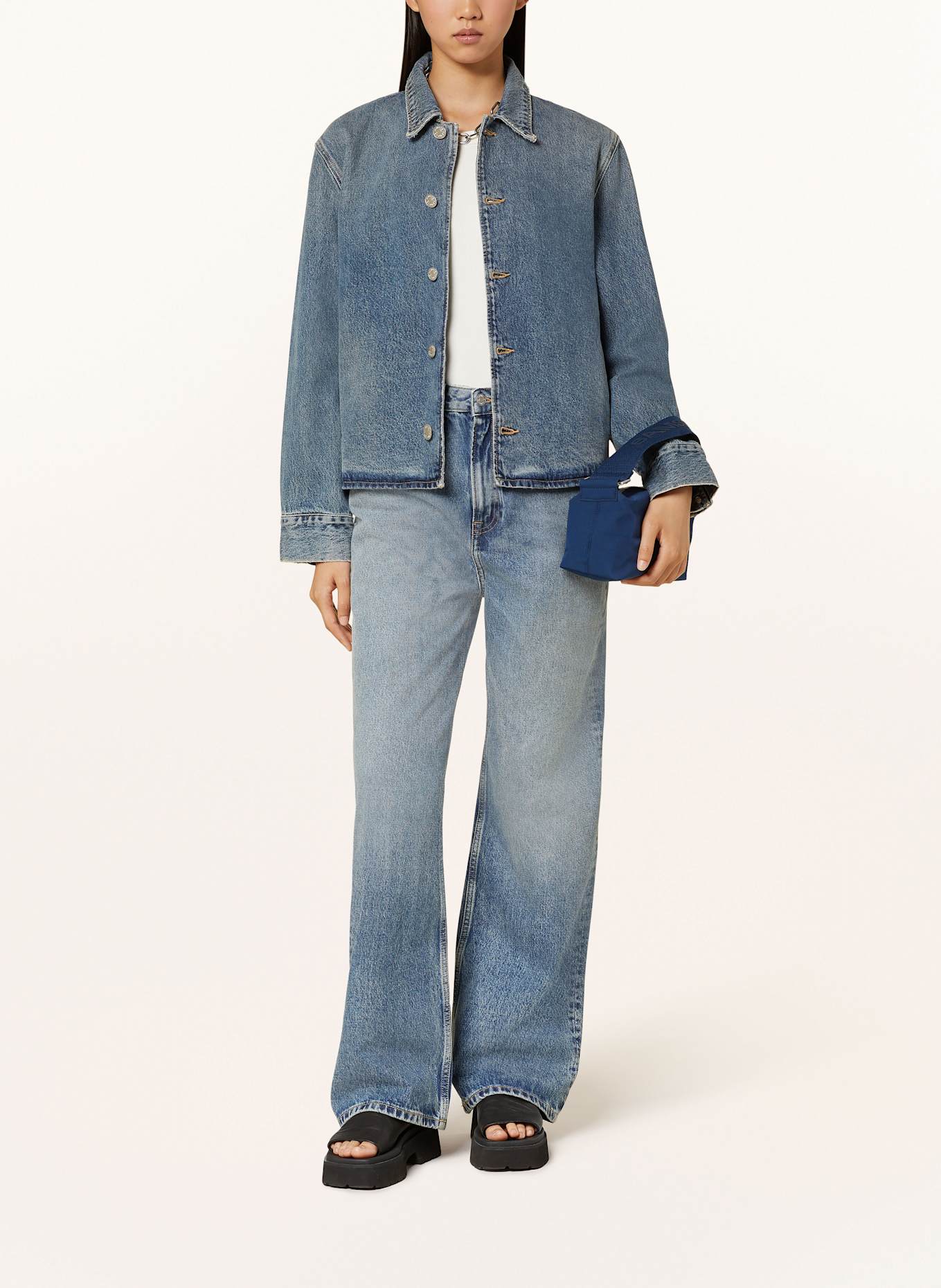 SAMSØE SAMSØE Kurtka jeansowa SANARINNA: NIEBIESKI