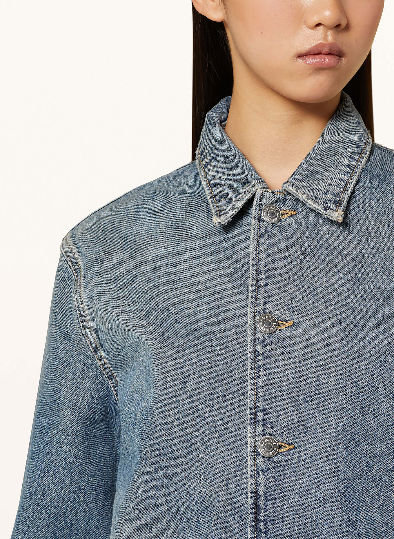 SAMSØE SAMSØE Kurtka jeansowa SANARINNA: NIEBIESKI