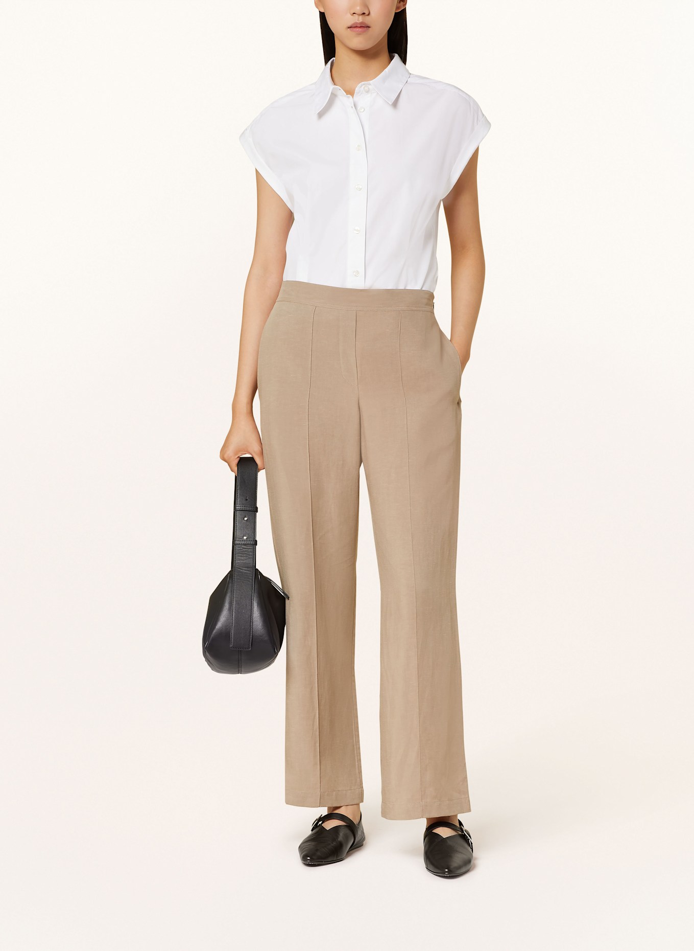 SAMSØE  SAMSØE Wide leg trousers SAHANI: LIGHT BROWN