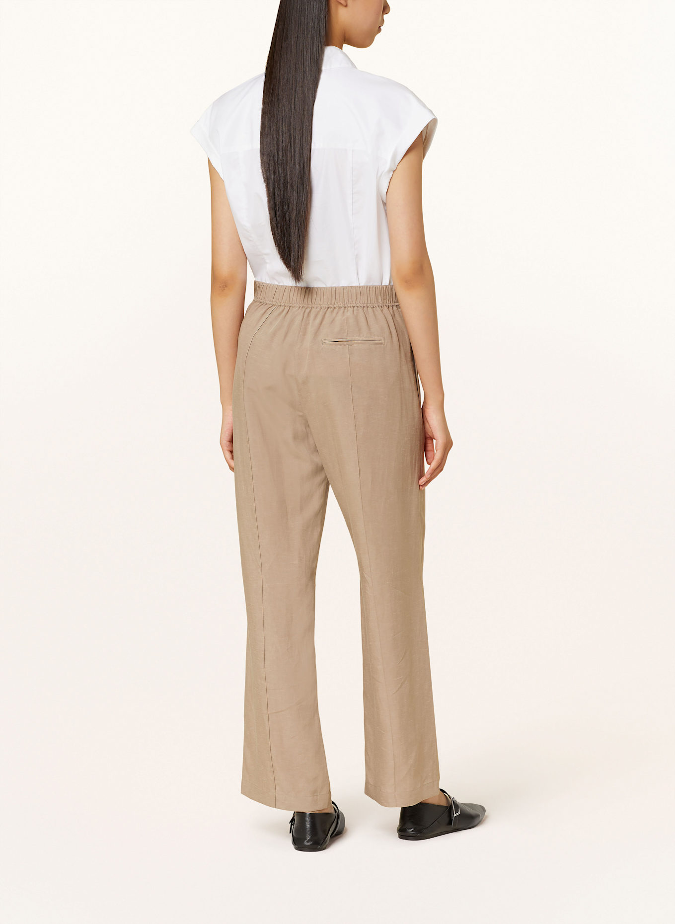 SAMSØE  SAMSØE Wide leg trousers SAHANI: LIGHT BROWN
