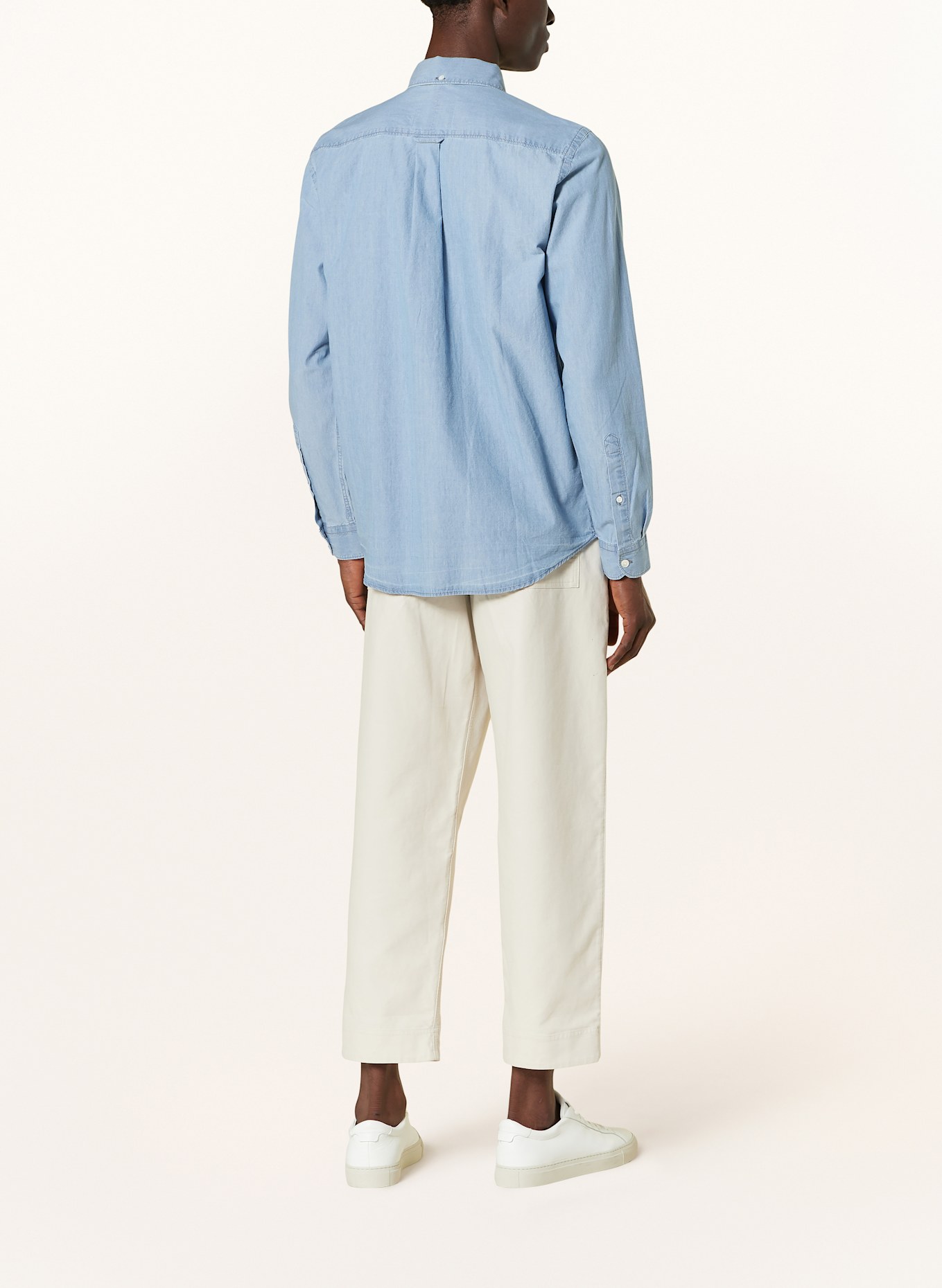 CLOSED Shirt comfort fit in denim look: LIGHT BLUE