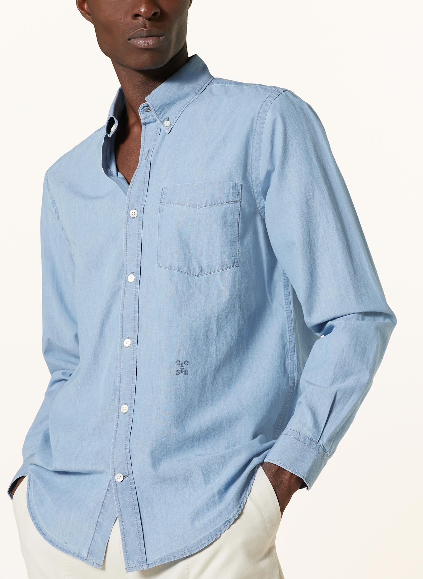 CLOSED Shirt comfort fit in denim look: LIGHT BLUE