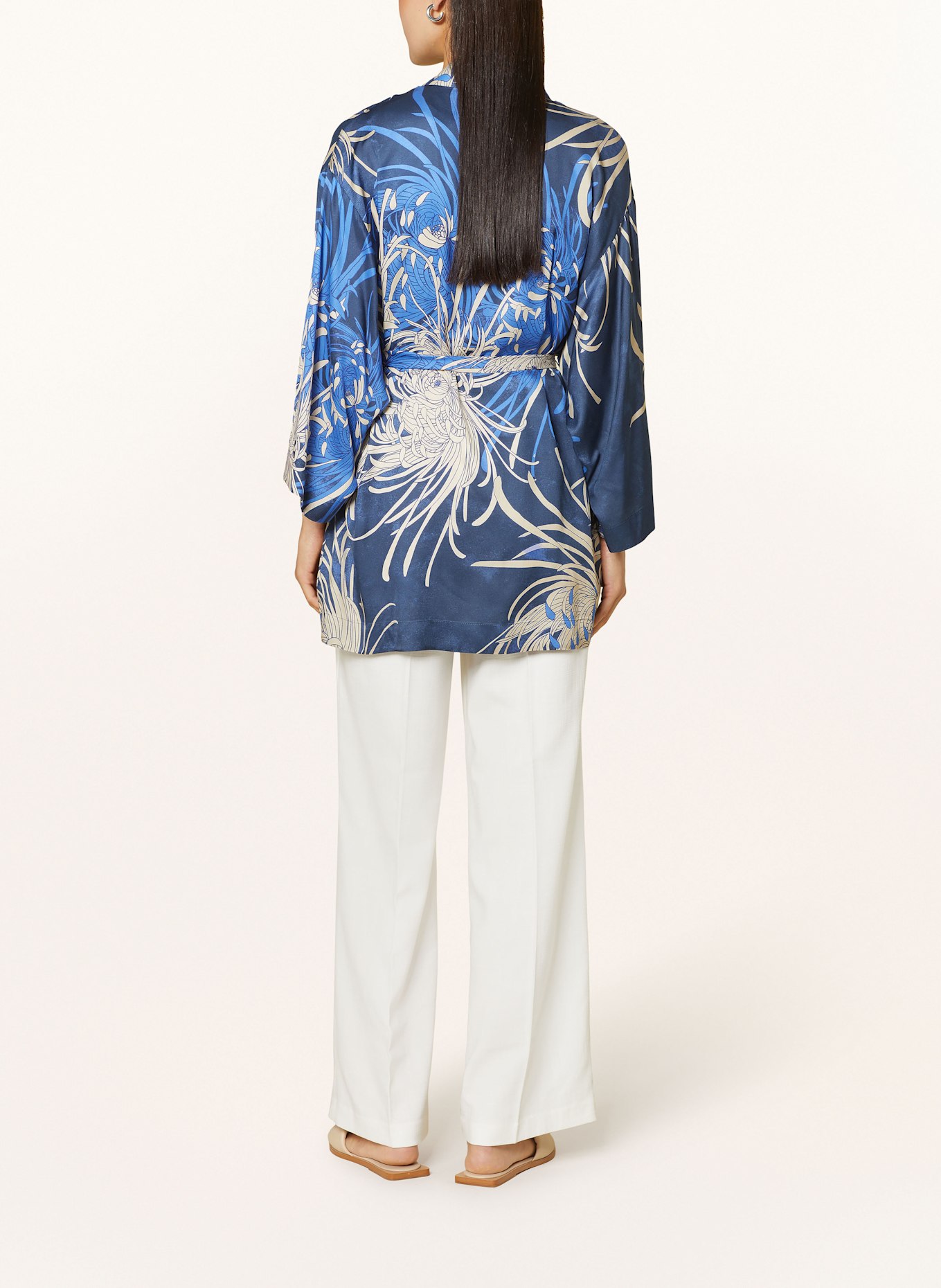 1863 by ETERNA Kimono: GRANATOWY / KREMOWY / NIEBIESKI