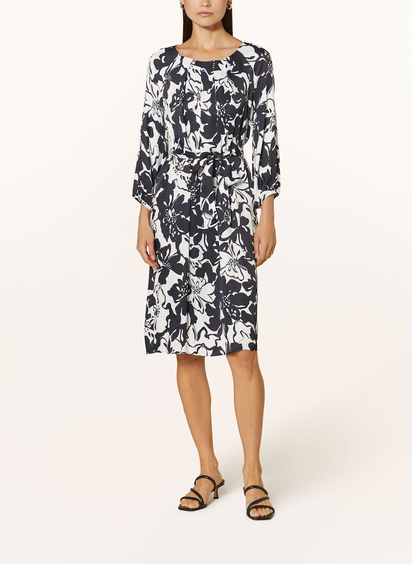 ETERNA Dress: BLACK/ WHITE