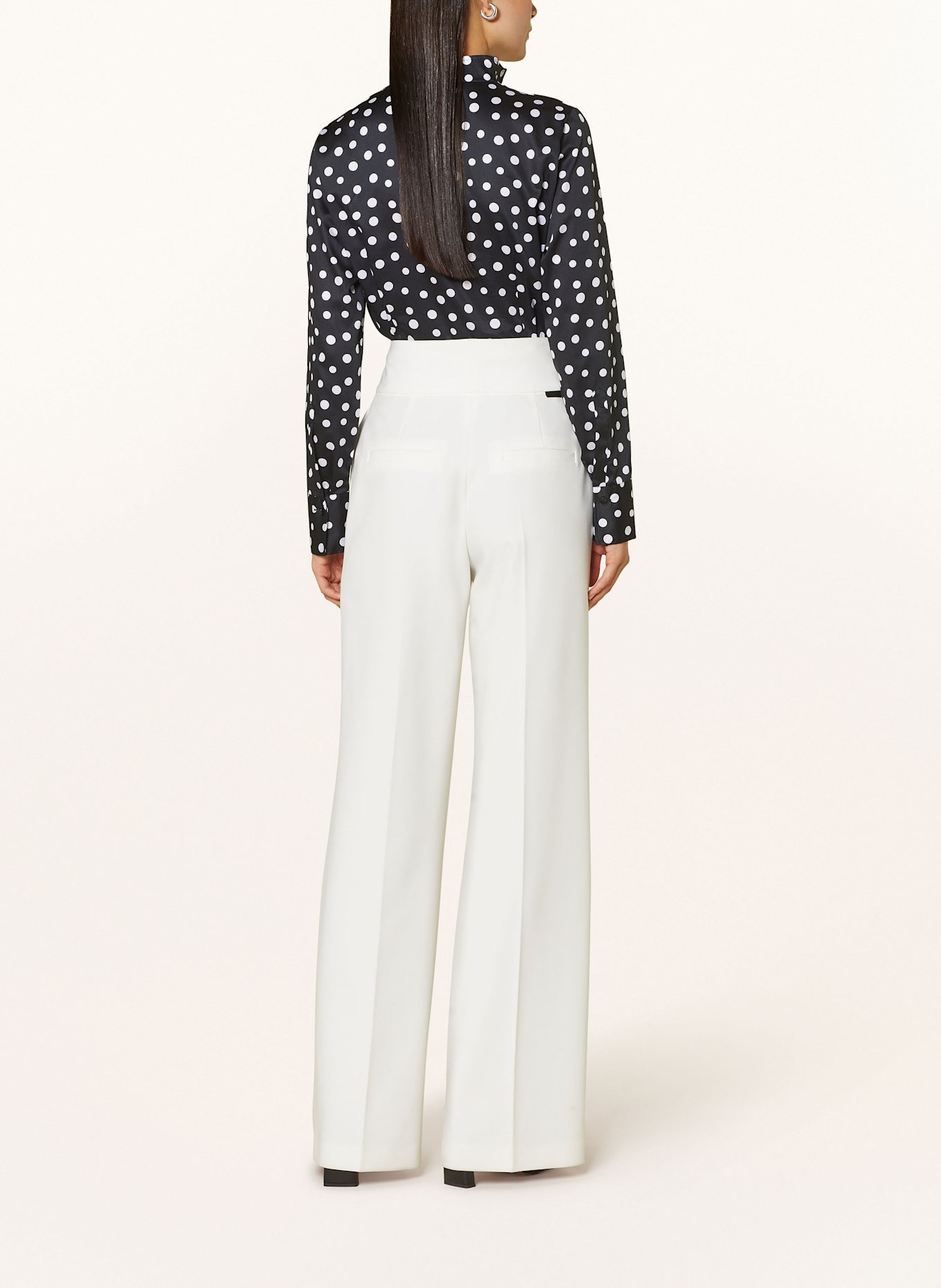 ETERNA Blouse: BLACK/ WHITE