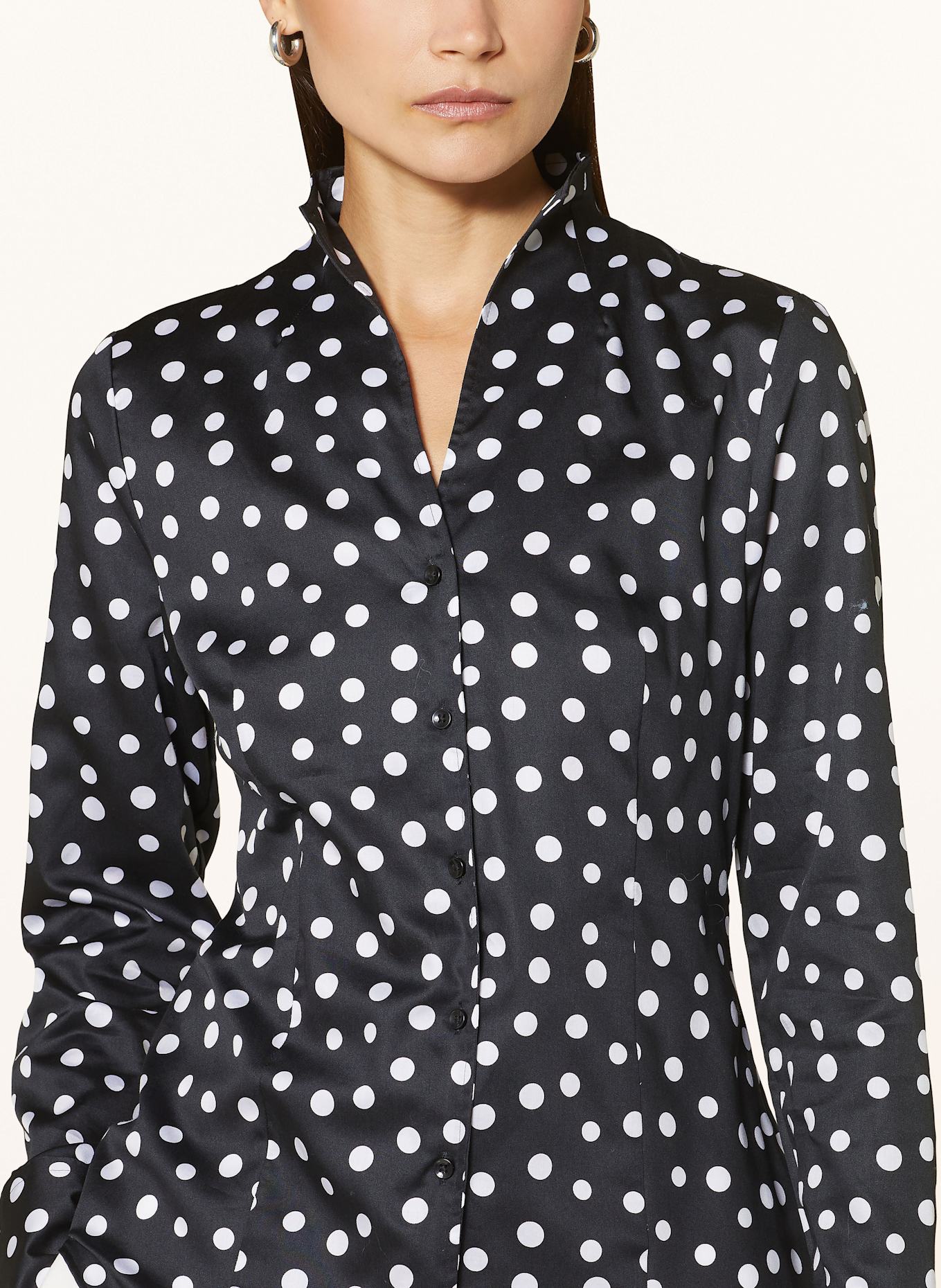 ETERNA Blouse: BLACK/ WHITE