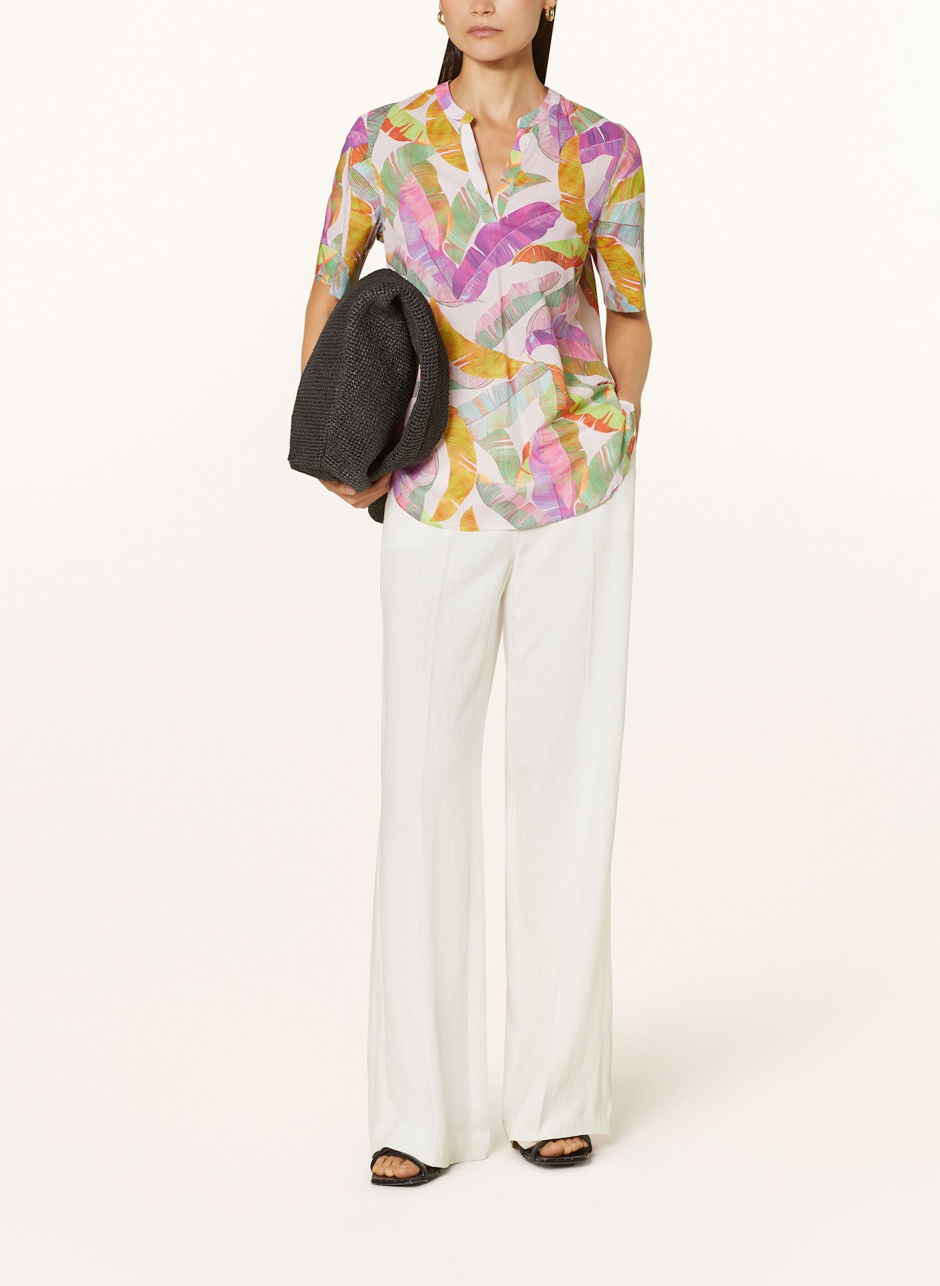 ETERNA Shirt blouse: LIGHT PINK/ LIGHT GREEN/ FUCHSIA