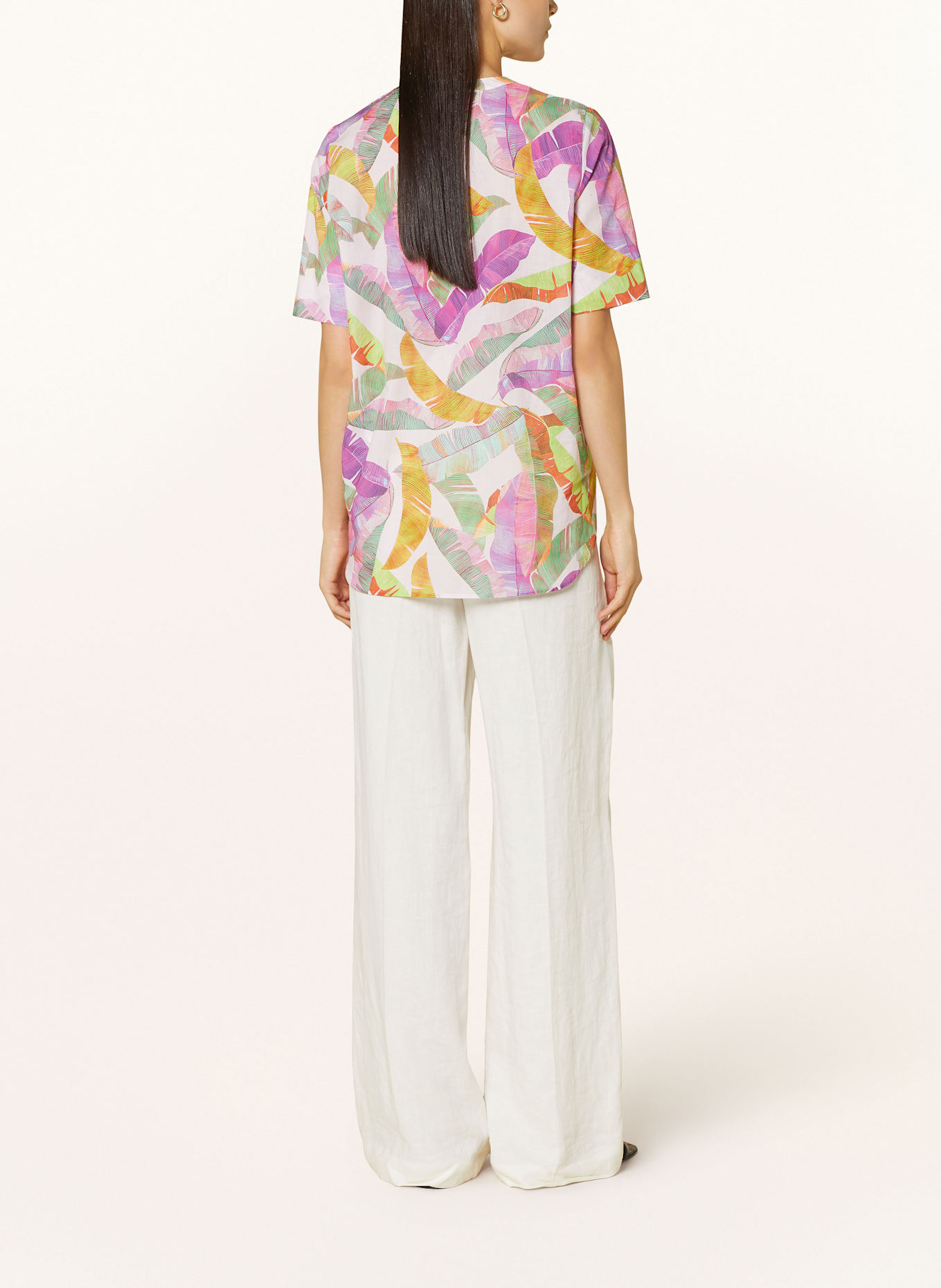 ETERNA Shirt blouse: LIGHT PINK/ LIGHT GREEN/ FUCHSIA